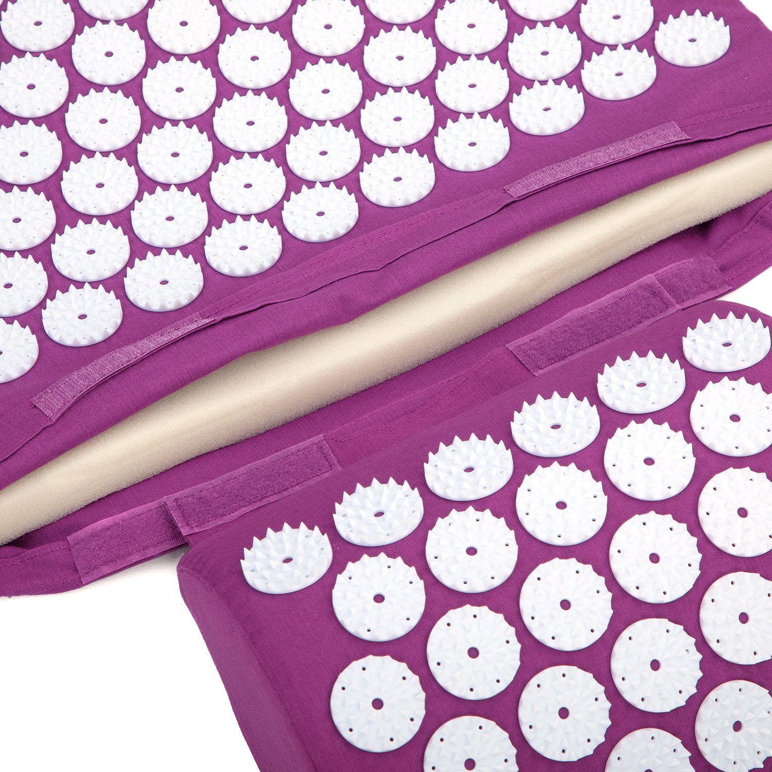 bodhi Akupressurmatte VITAL Akupressurmatte & Kissen Set aubergine