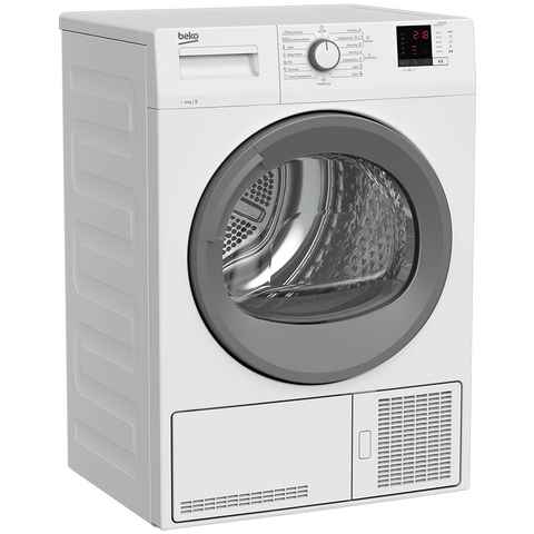 BEKO Kondenstrockner DC 101230, 10 kg, Kindersicherung, Reversierende Trommel, Signalton