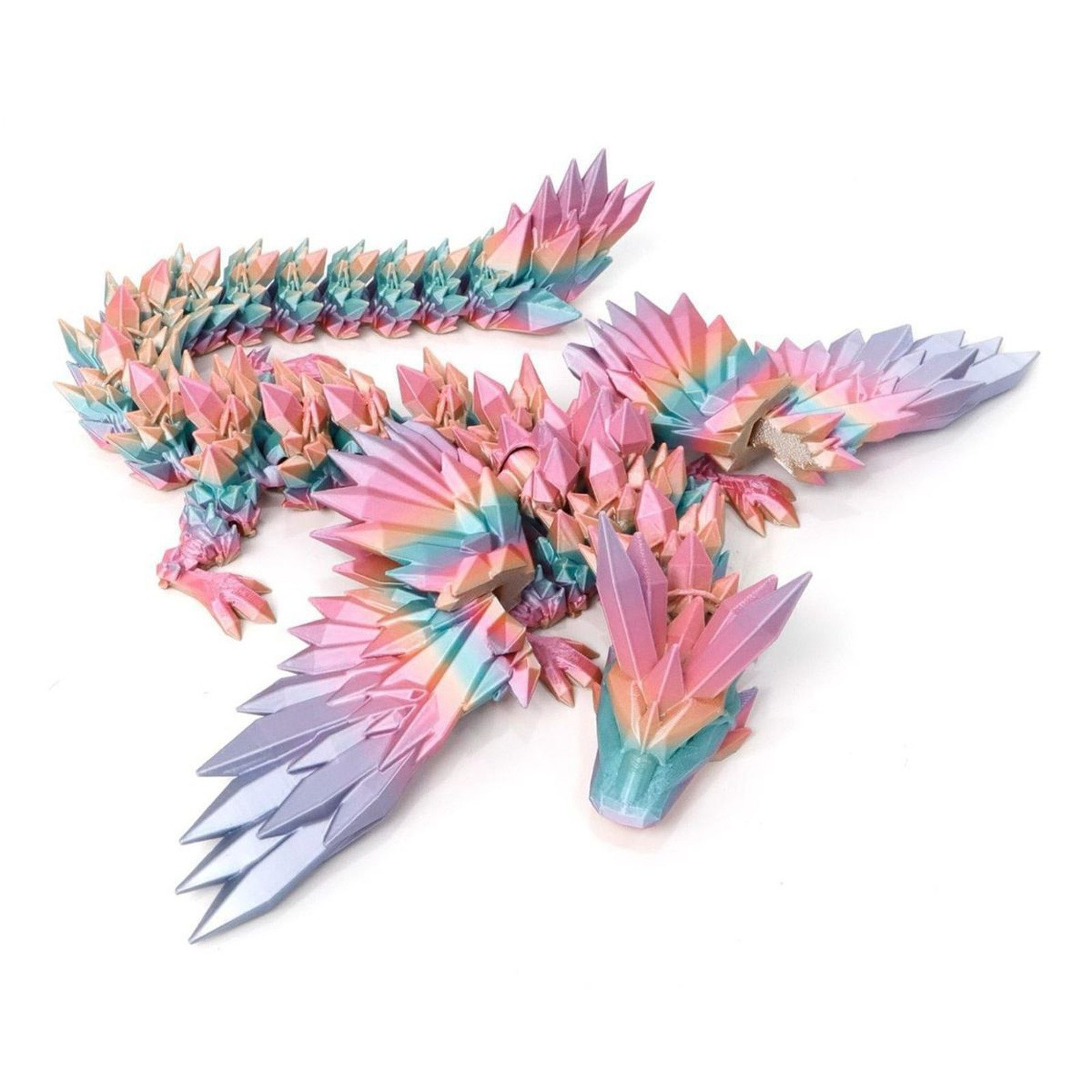 Jumpeak Tierfigur drache 3d druck,drachen figuren,Geflügelt,im Dunkeln leuchtend, (6Farben,2Größen), tiere figuren,tiere spielzeug,Kinderspielzeug
