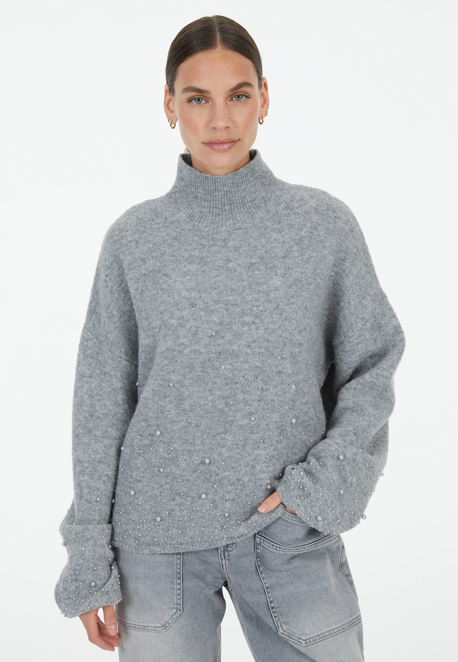 MARC AUREL Stehkragenpullover