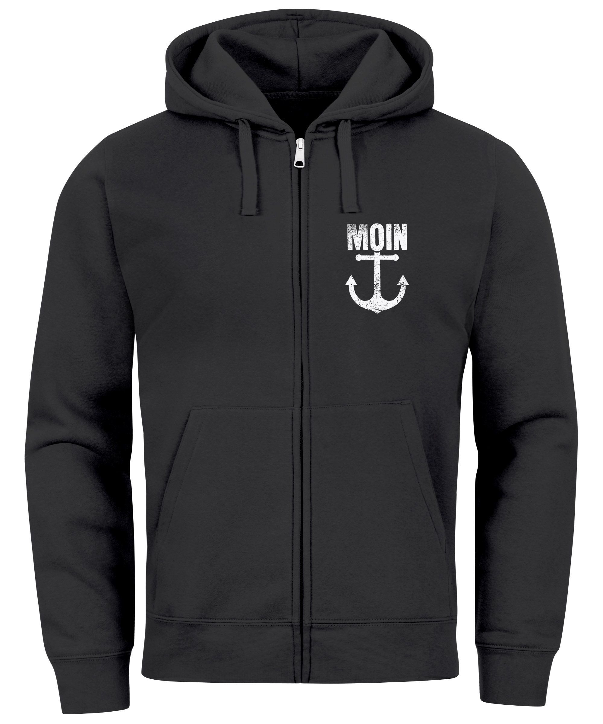 Neverless Sweatjacke Zip-Hoodie Herren Sweatjacke mit Kapuze Moin Nordisch günstig online kaufen