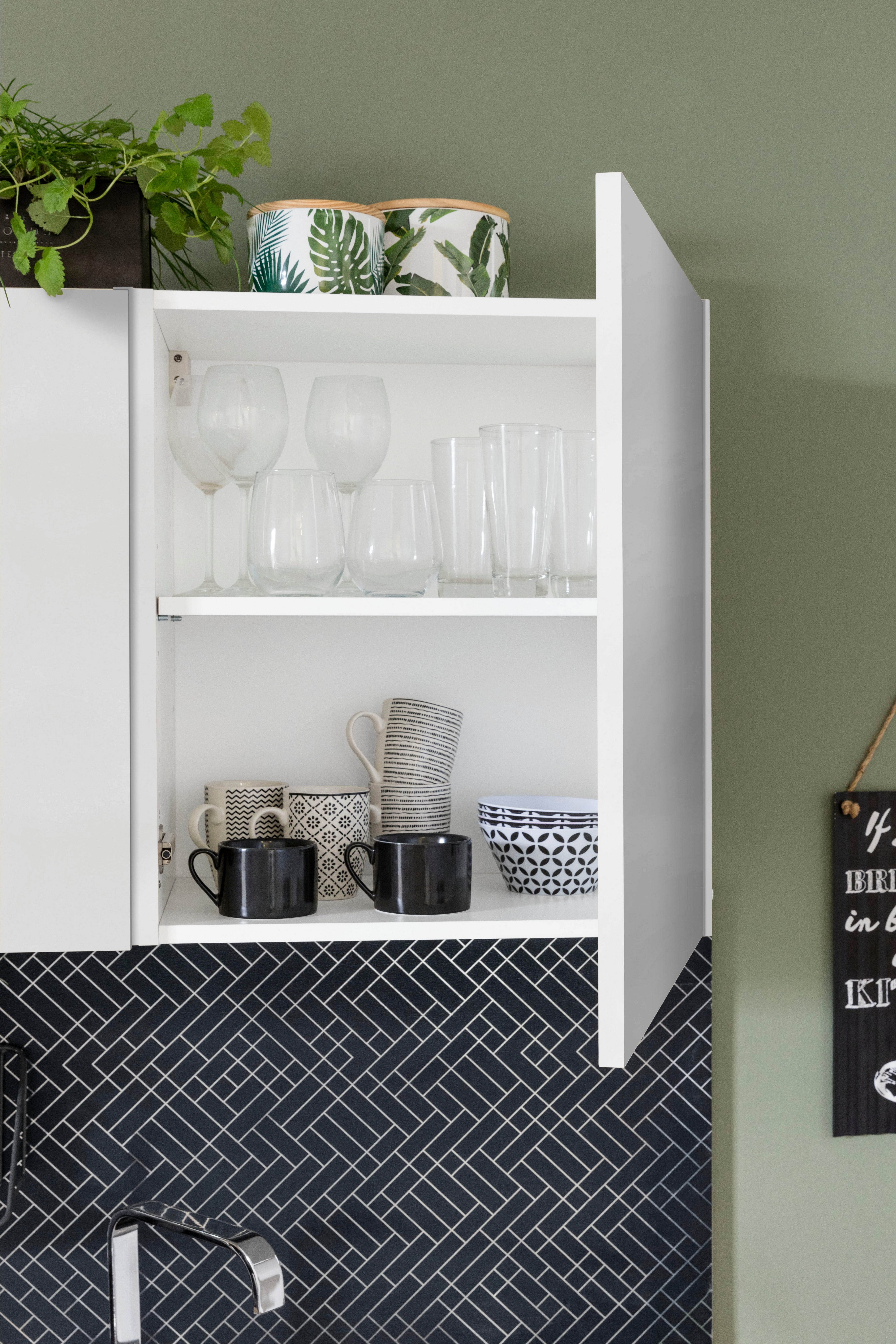 OPTIFIT Küchenzeile Roth, Breite 270 cm, wahlweise mit E-Geräten, mit Push-to-Open-Funktion