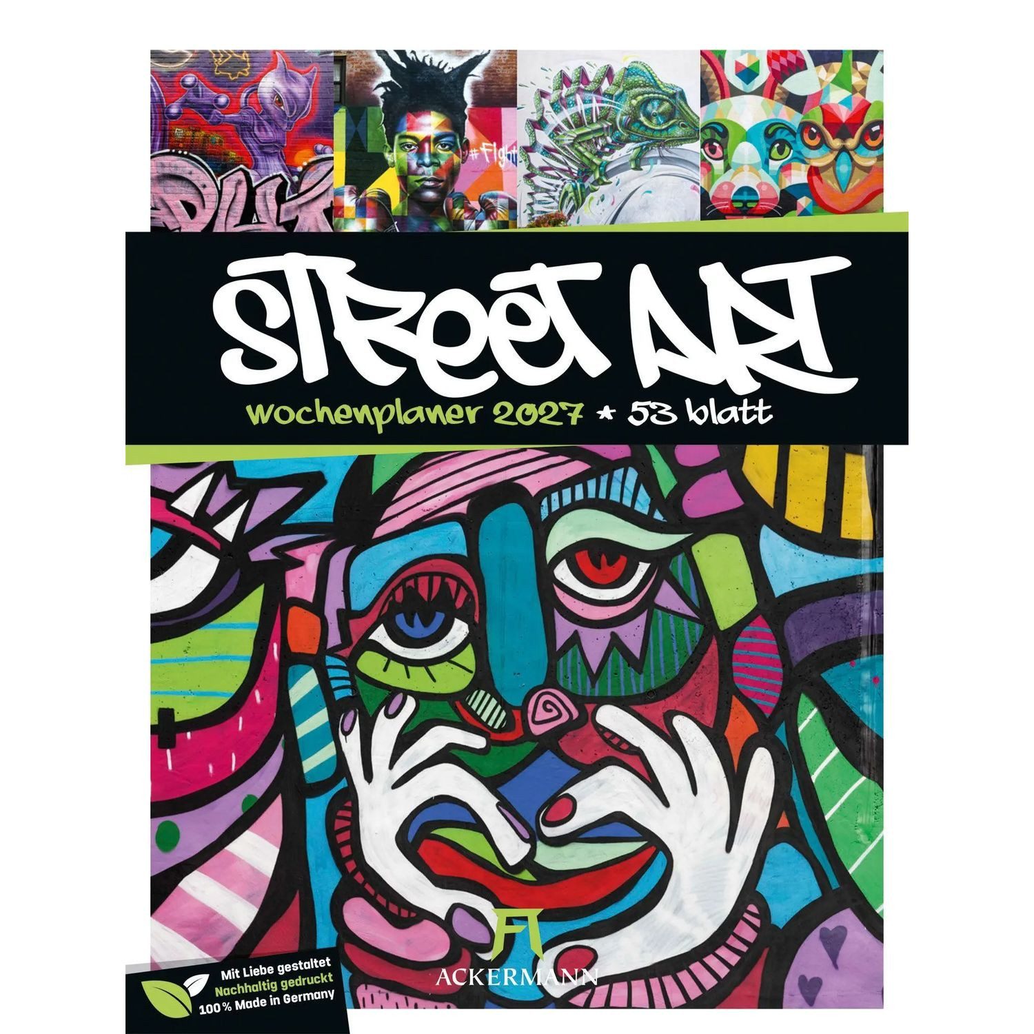 Ackermann Wandkalender Street Art Wochenplaner Kalender 2027