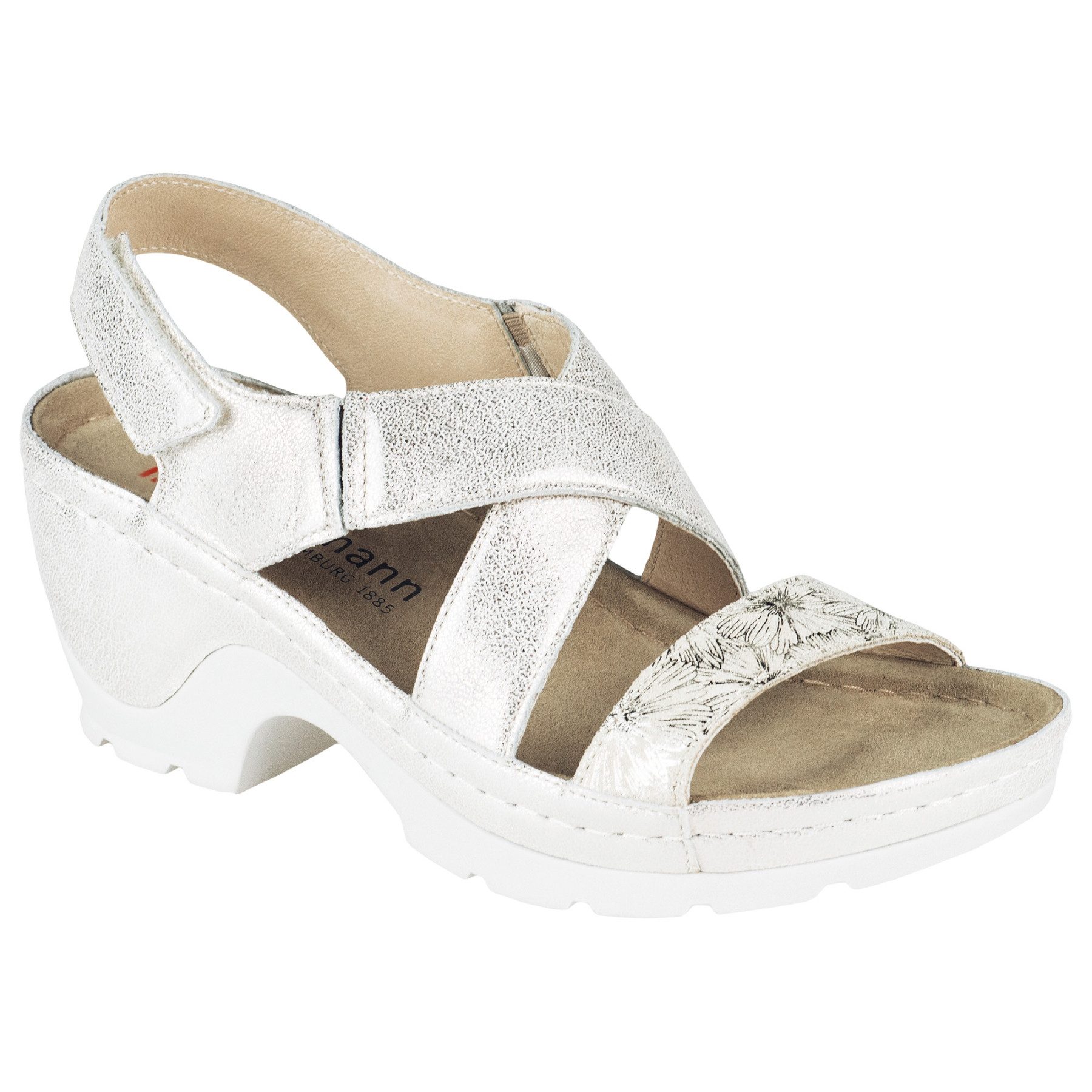 BERKEMANN Berkemann Erwachsene Berkina Nara Sandale Leder Klettschuh