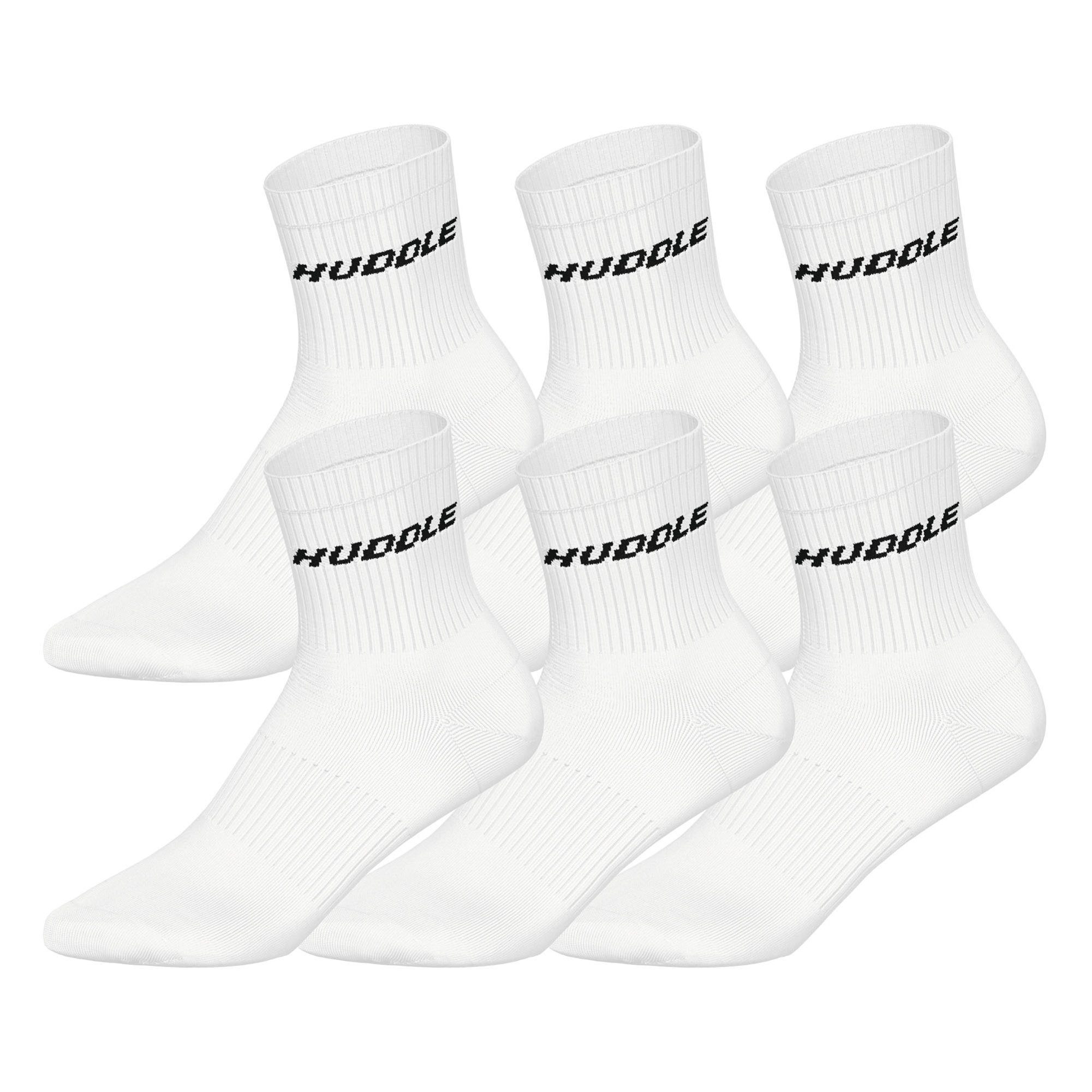 HUDDLE Kurzsocken Unisex Socken 6er Pack Polyester (Packung, 6er Pack)
