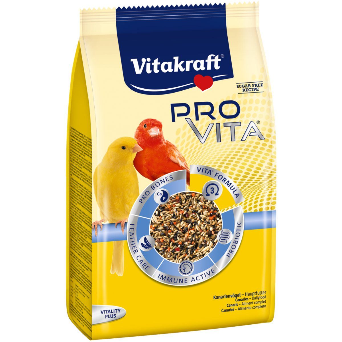 Vitakraft Pro Vita, Kanarienvogel Futter, 800g, Hauptfutter für: Kanarien von Vitakraft