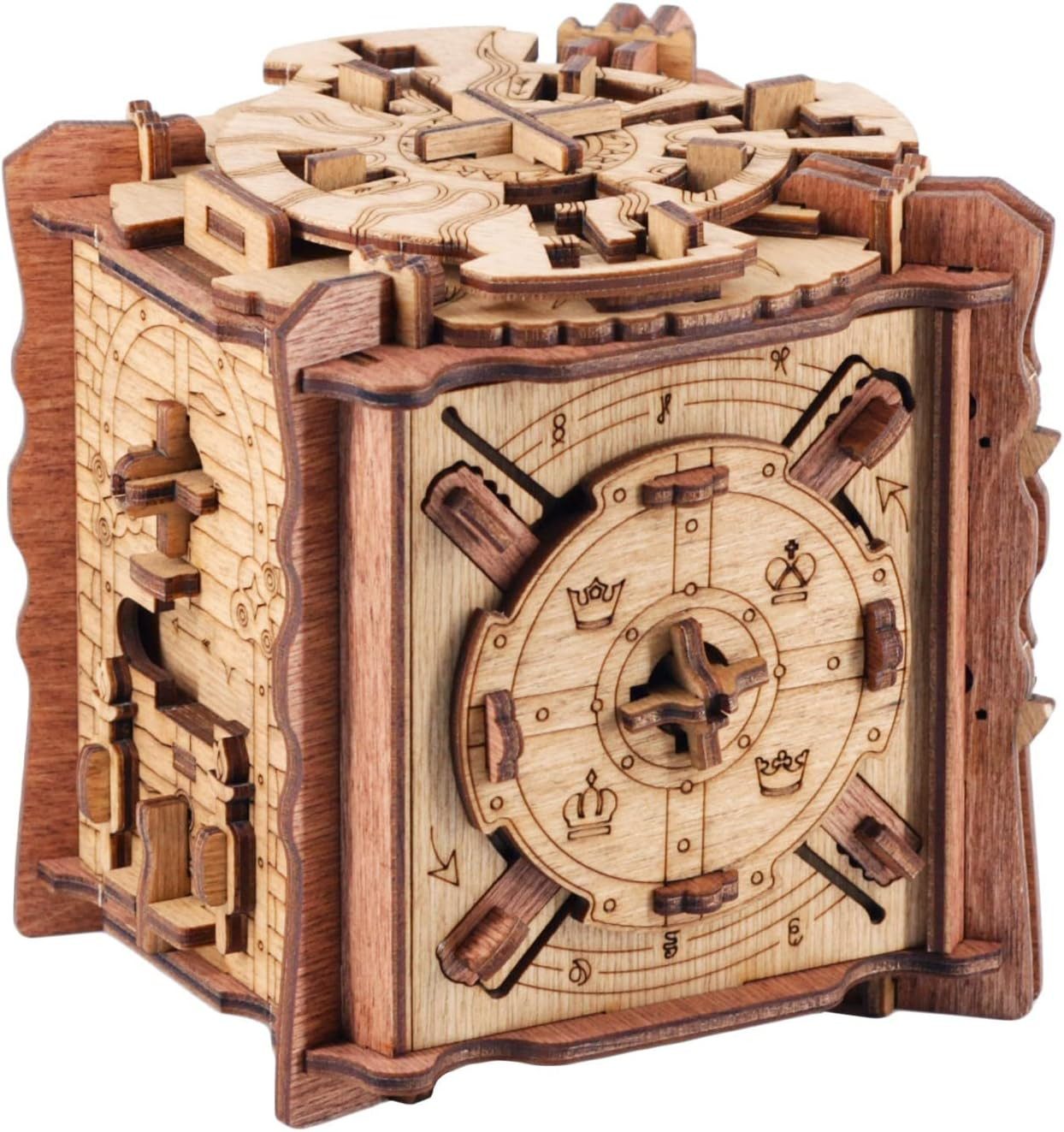 iDventure 3D-Puzzle iDventure Cluebox Das Geheimnis von Camelot Holzpuzzle Rätselbox, Puzzleteile