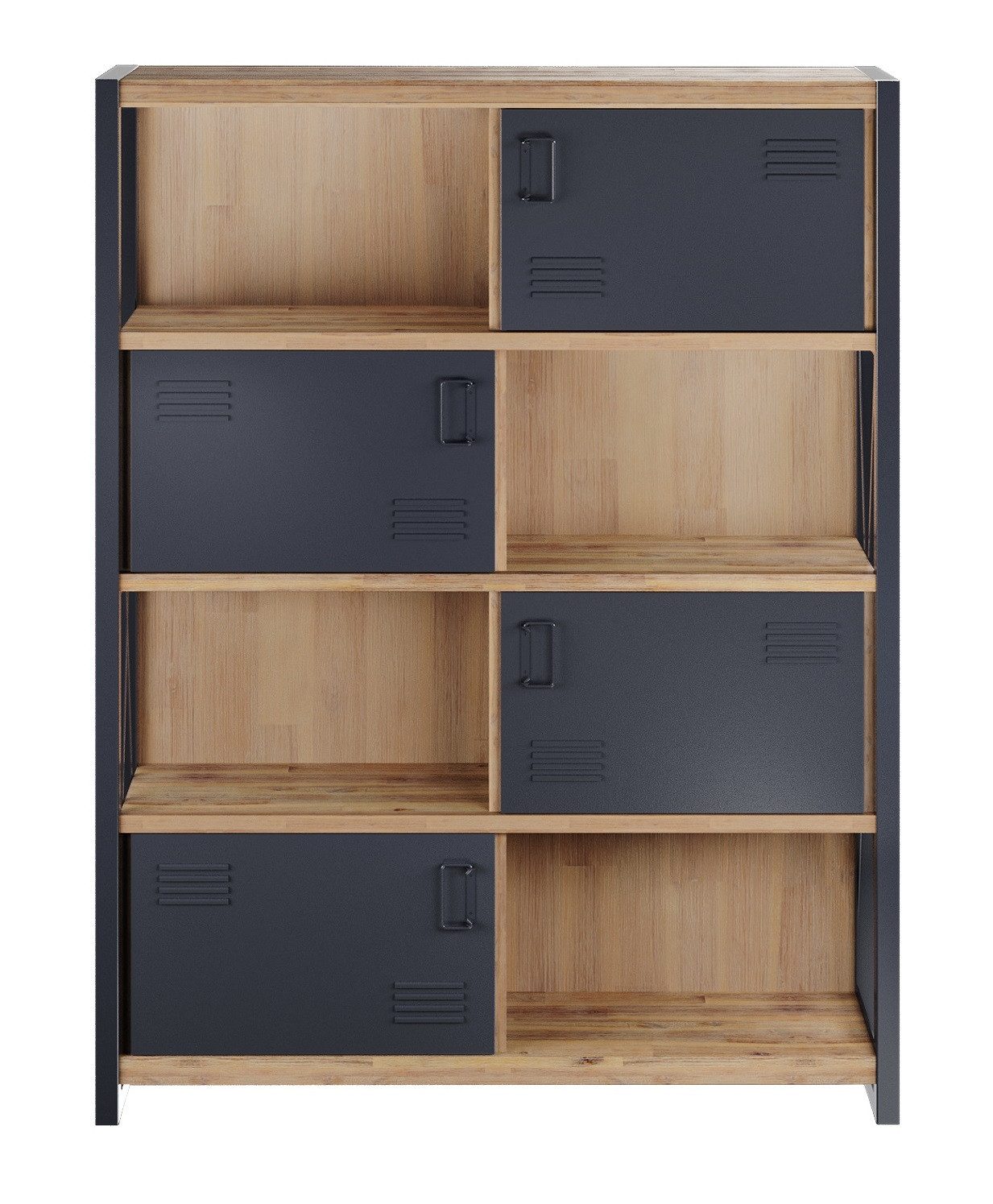 Main Möbel Standregal Standregal Regal 140x180 Akazie Metall Montreux