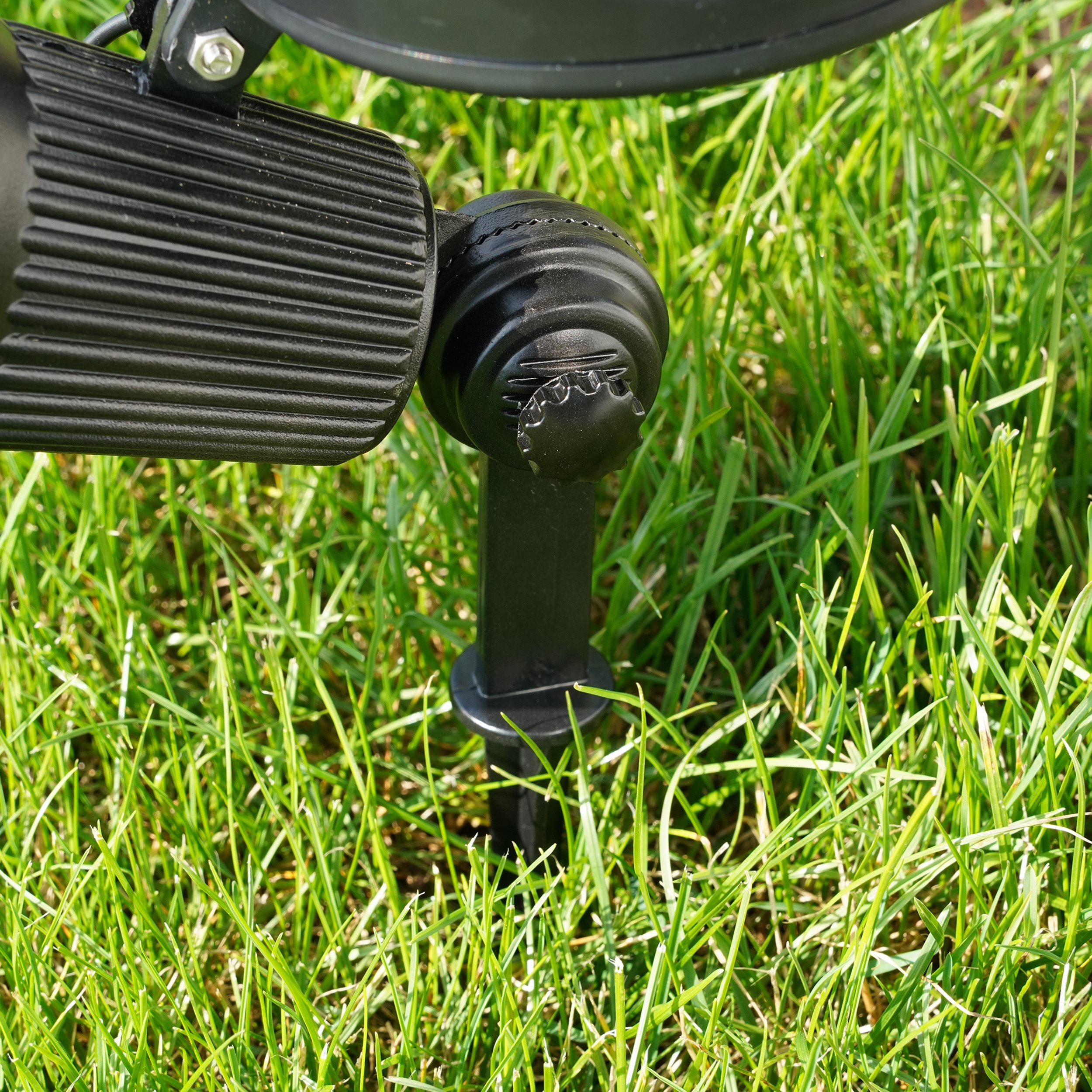 esotec LED Gartenstrahler ALU Solarstrahler Spotlight Wand/Boden 2 Farben warmweiß 102136