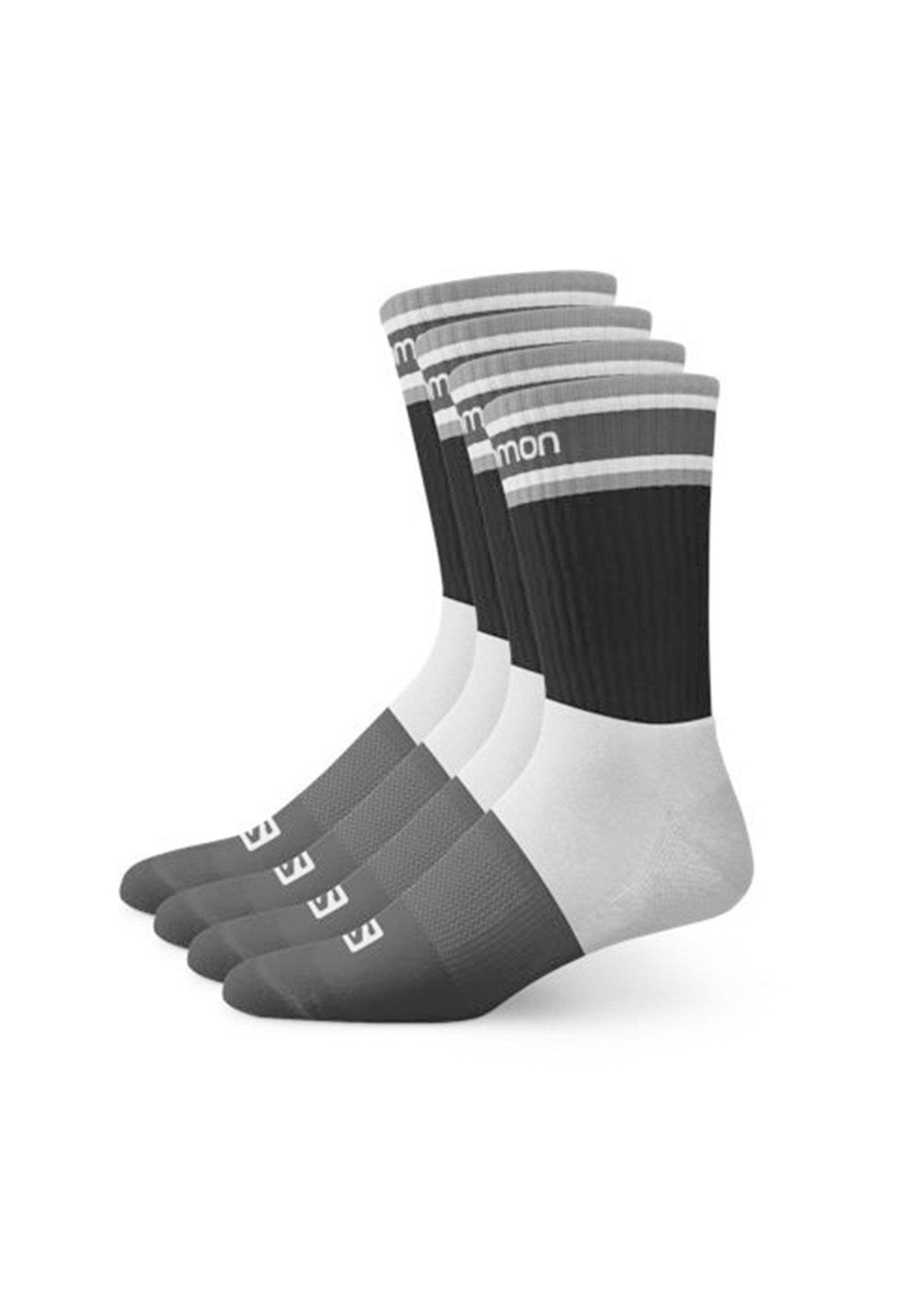 4er / Black Salomon Pack Kindersportsocken Sportsocken Grey