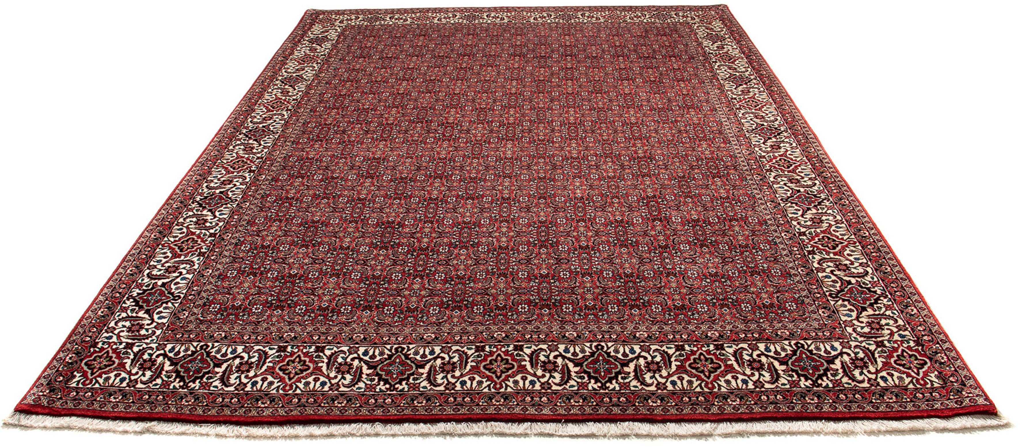 Orientteppich Perser - Bidjar - 309 x 209 cm - dunkelrot, morgenland, rechteckig, Höhe: 15 mm, Wohnzimmer, Handgeknüpft, Einzelstück mit Zertifikat