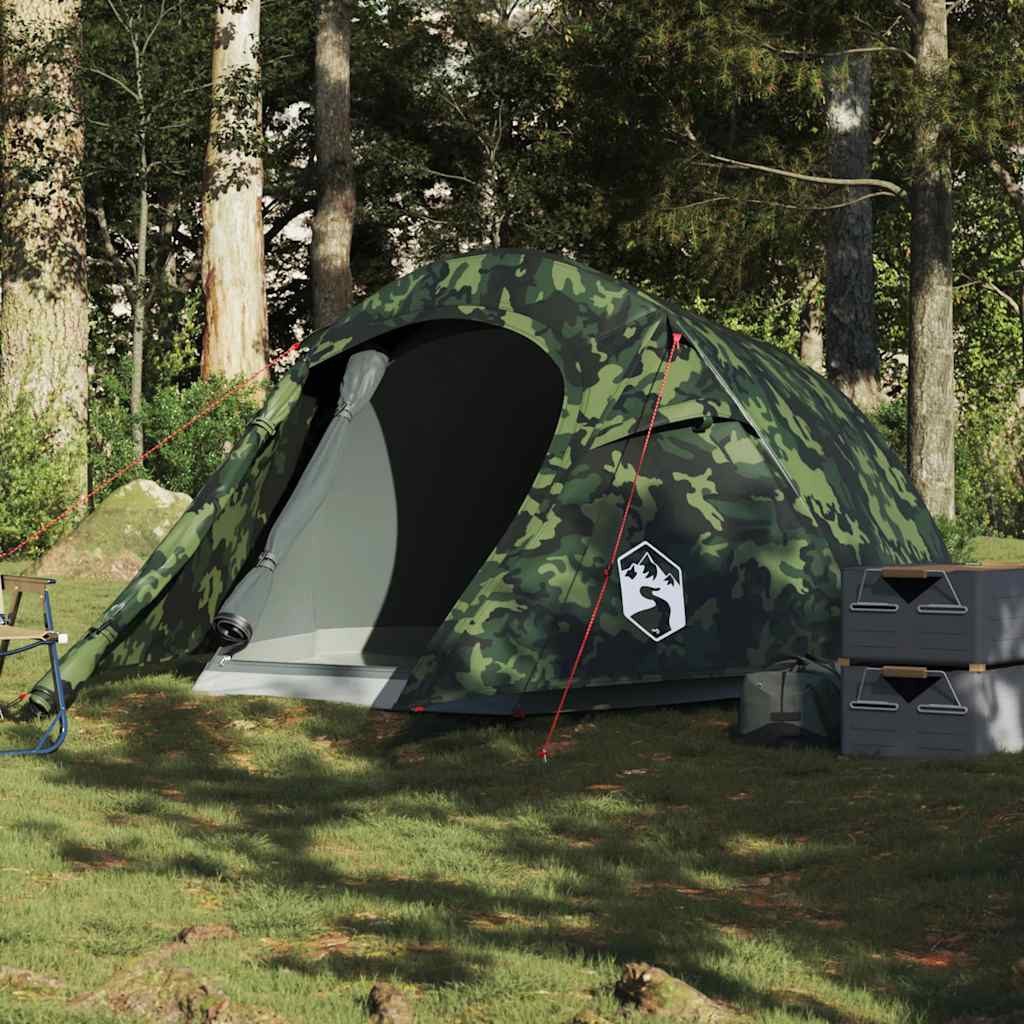 furnicato Faltzelt Campingzelt Tunnelzelt 230x180x115 cm Tarnung, (1 tlg)