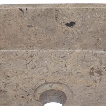 vidaXL Waschbecken Waschbecken Grau 30x30x13 cm Marmor