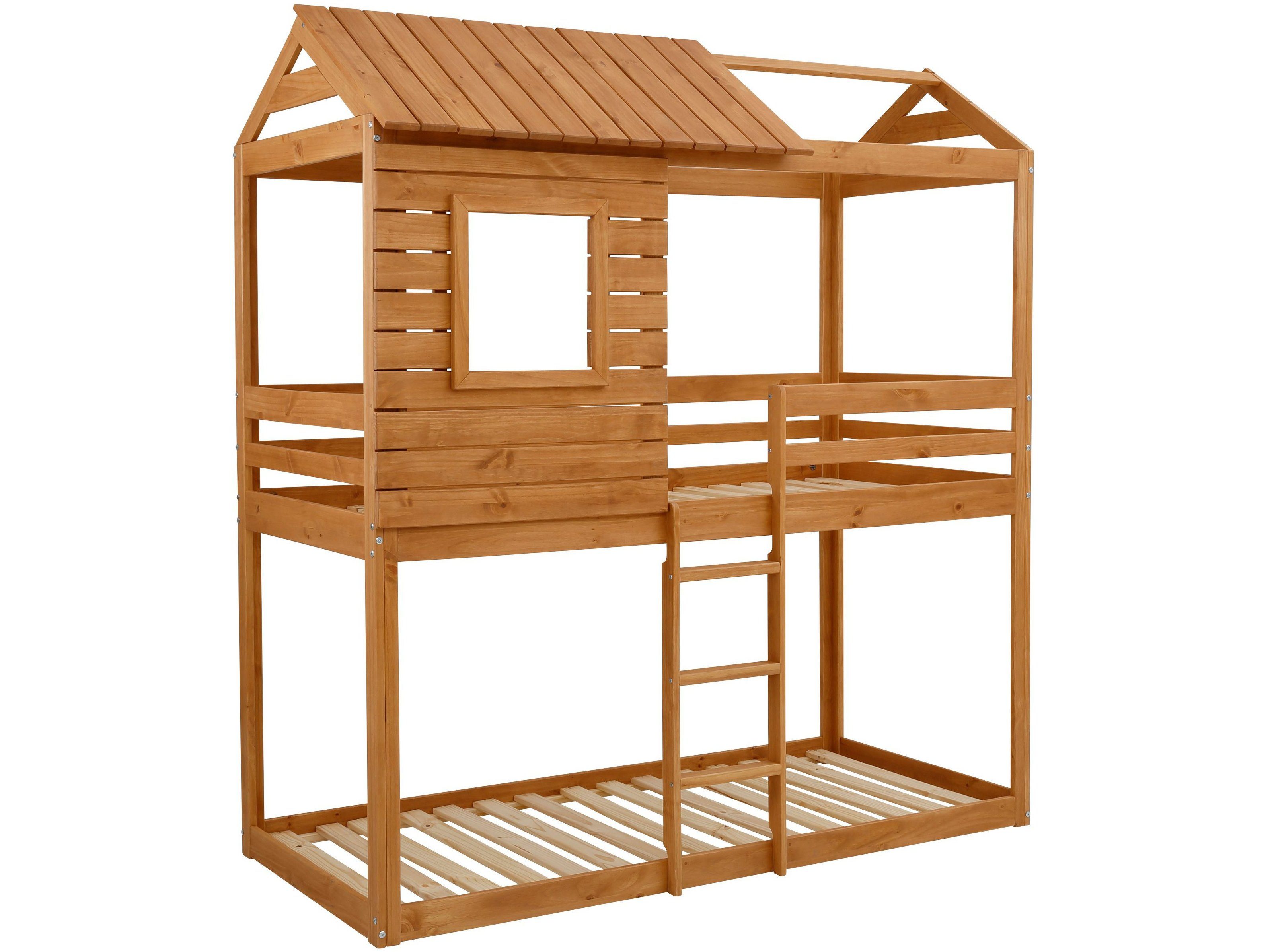 loft24 Hausbett Rain, Kiefernholz, verschiedenen Farbvarianten, Liefefläche 90x200 cm