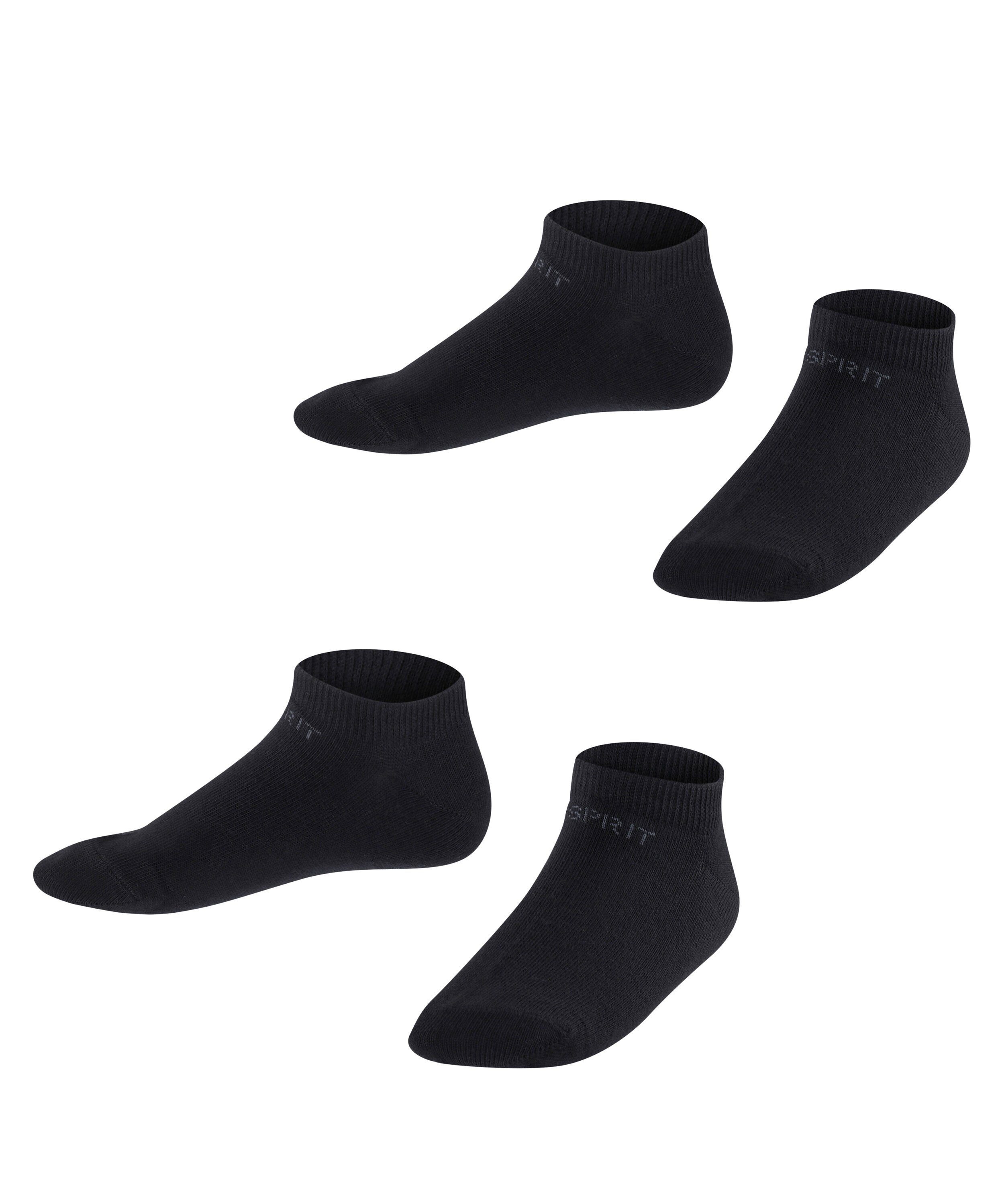 Esprit Sneakersocken Esprit Foot Logo 2-Pack Kinder (2-Paar) aus weichem Baumwollmix