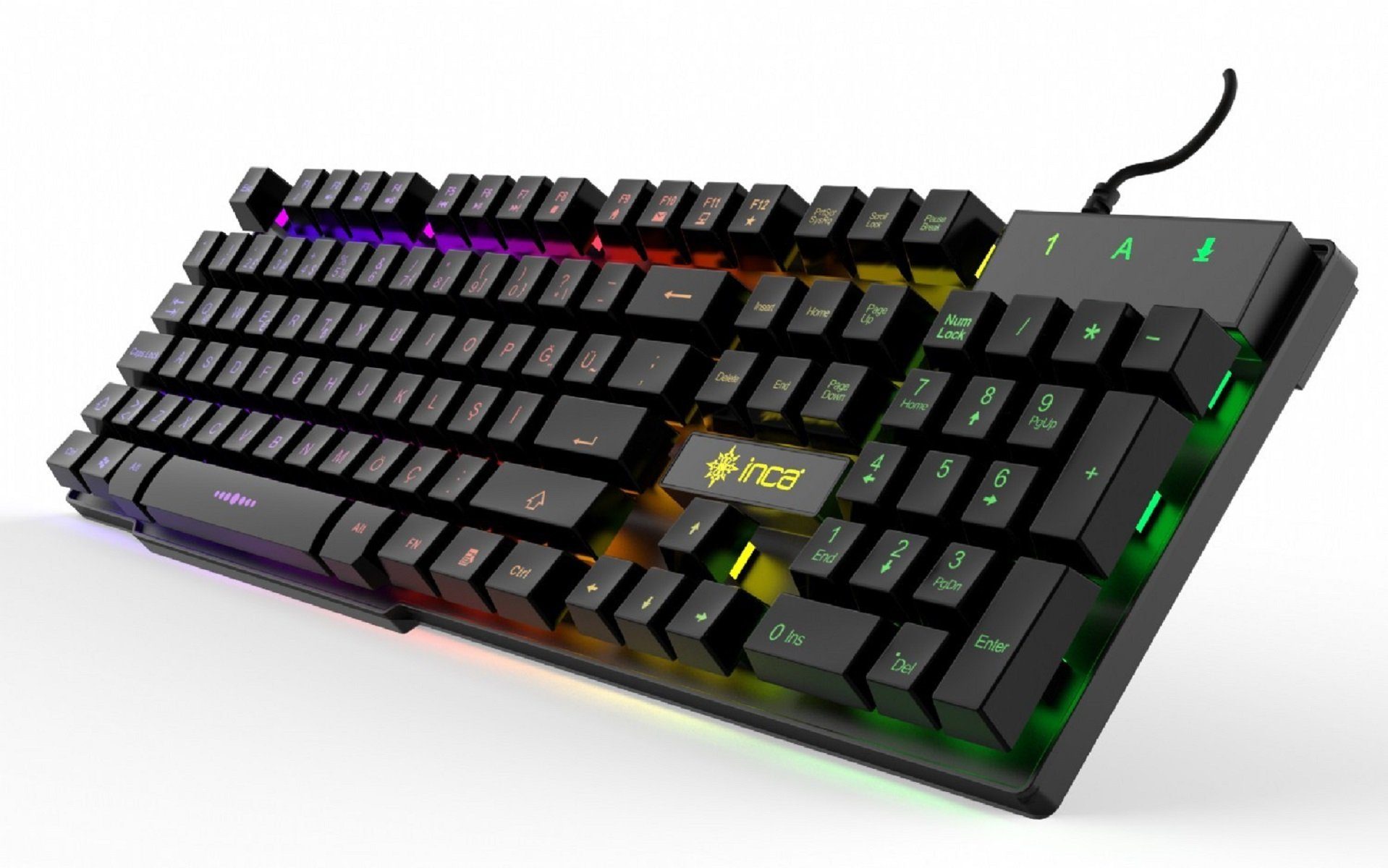 INCA Gaming Deluxe IKG-446: Tastatur LED-Hintergrundbeleuchtung Gaming-Tastatur