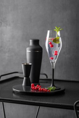 Villeroy & Boch Champagnerglas Manufacture Rock Champagnergläser 260 ml 4er Set, Glas