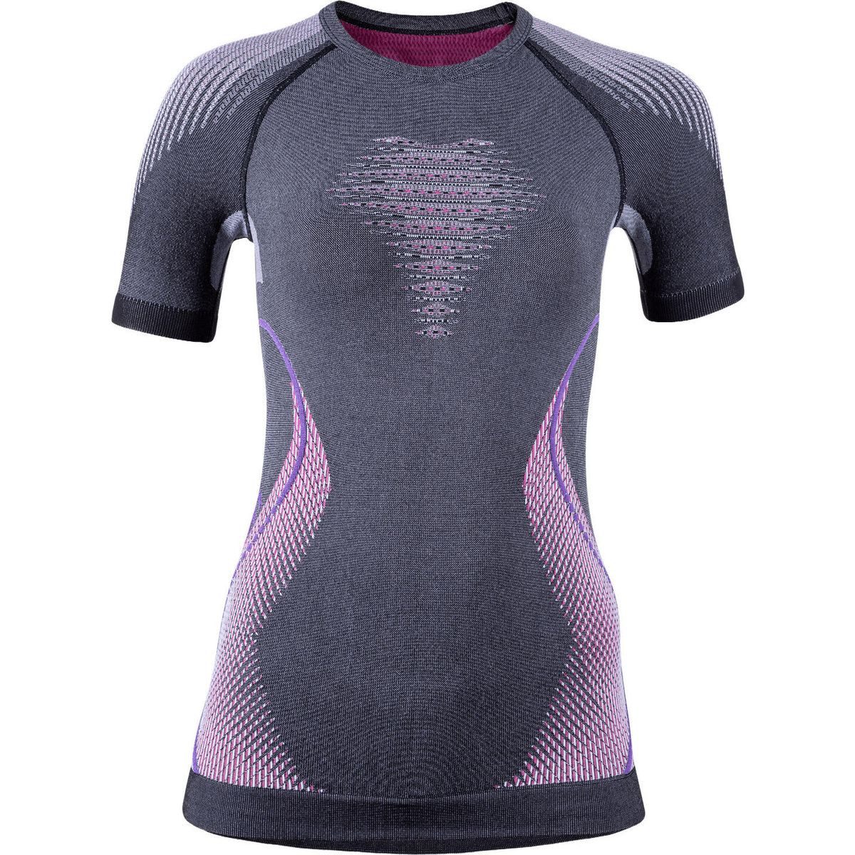 UYN Funktionsunterhemd Woman Evolutyon Underwear Shirt Short Sleeve MELANGE Atmungsaktives und ergonomisches Shirt für Damen, ideal für intensive