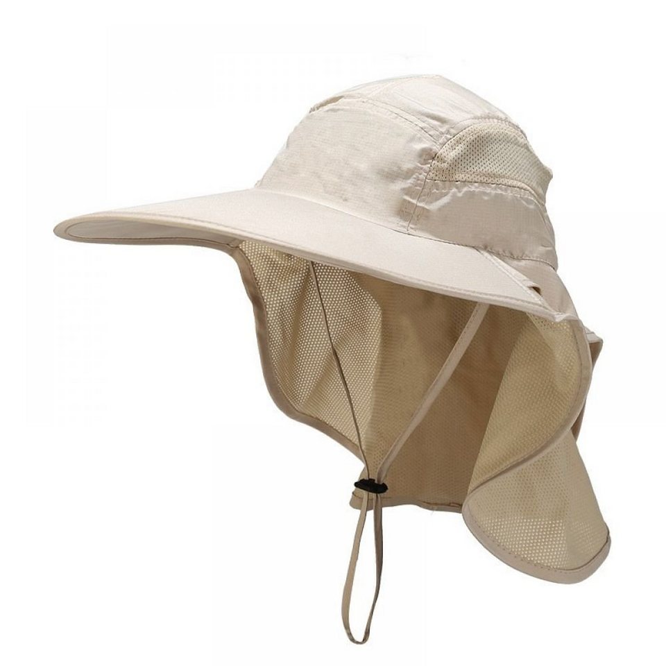 Jormftte Sonnenhut Hut mit Nackenschutz Abnehmbarer Mehrzweck Sonnenschutz