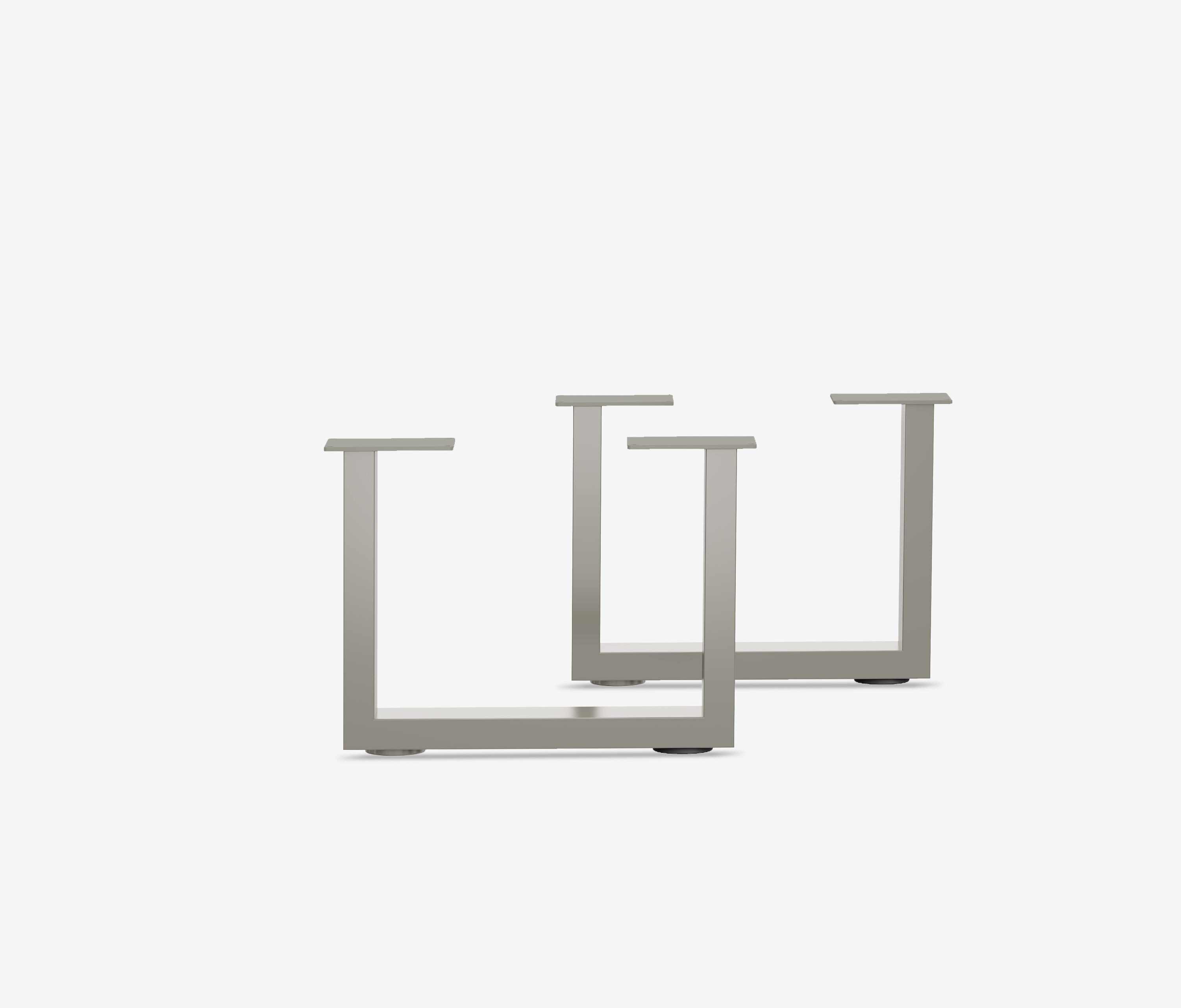 Tischplatte-Online.de Tischbein 2x Couchtischgestell U-Frame Tischkufen für Sofatisch 8 x 50 x 40 cm, Hochwertig / 5 Jahre Garantie / 2 Farben