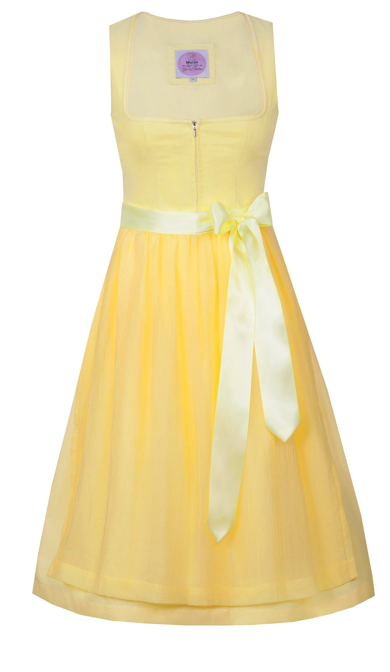 MarJo Trachtenkleid Midi-Dirndl Hofstetten in Gelb günstig online kaufen