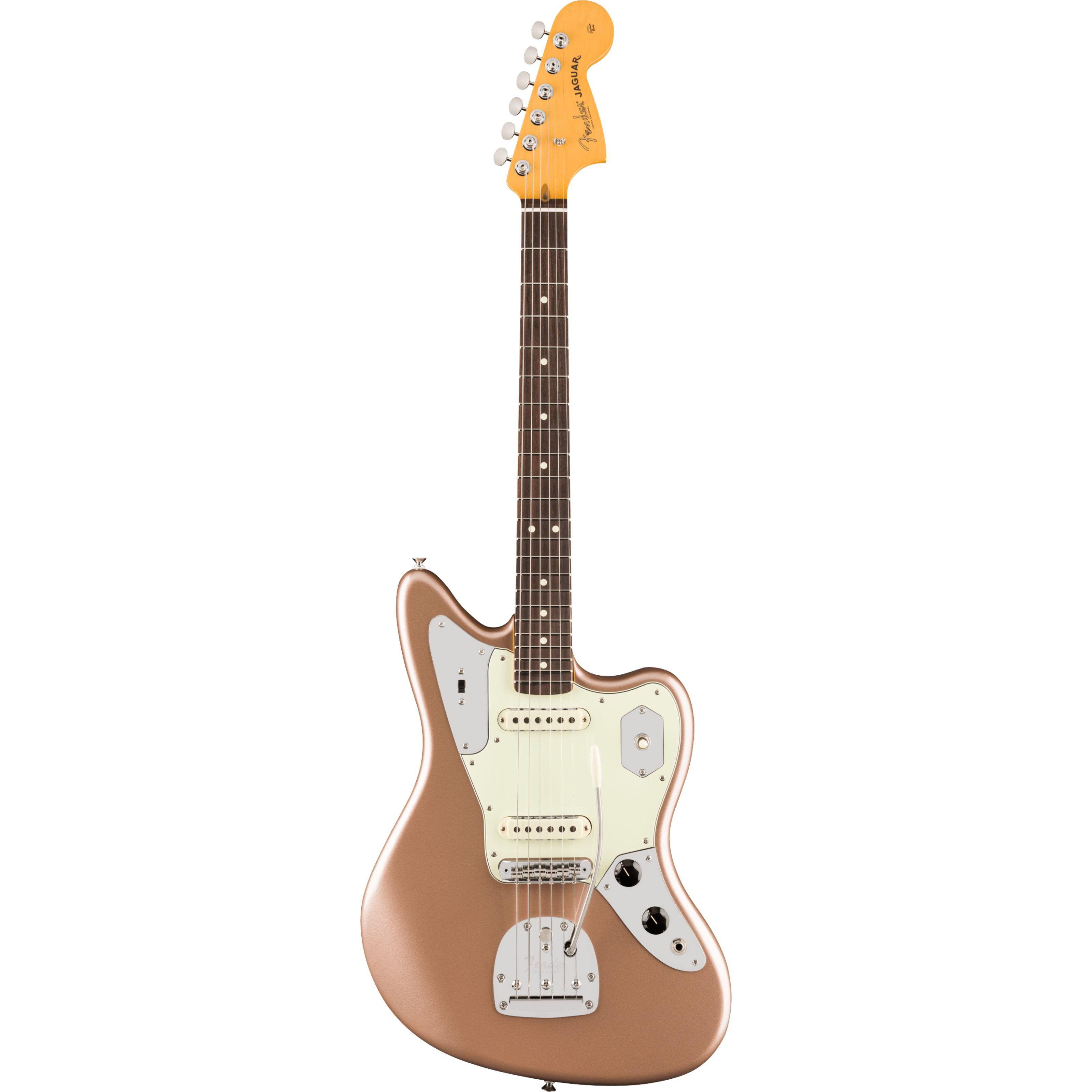 Fender E-Gitarre, E-Gitarren, Andere Modelle, American Professional Classic Jaguar RW Faded Firemist Gold -