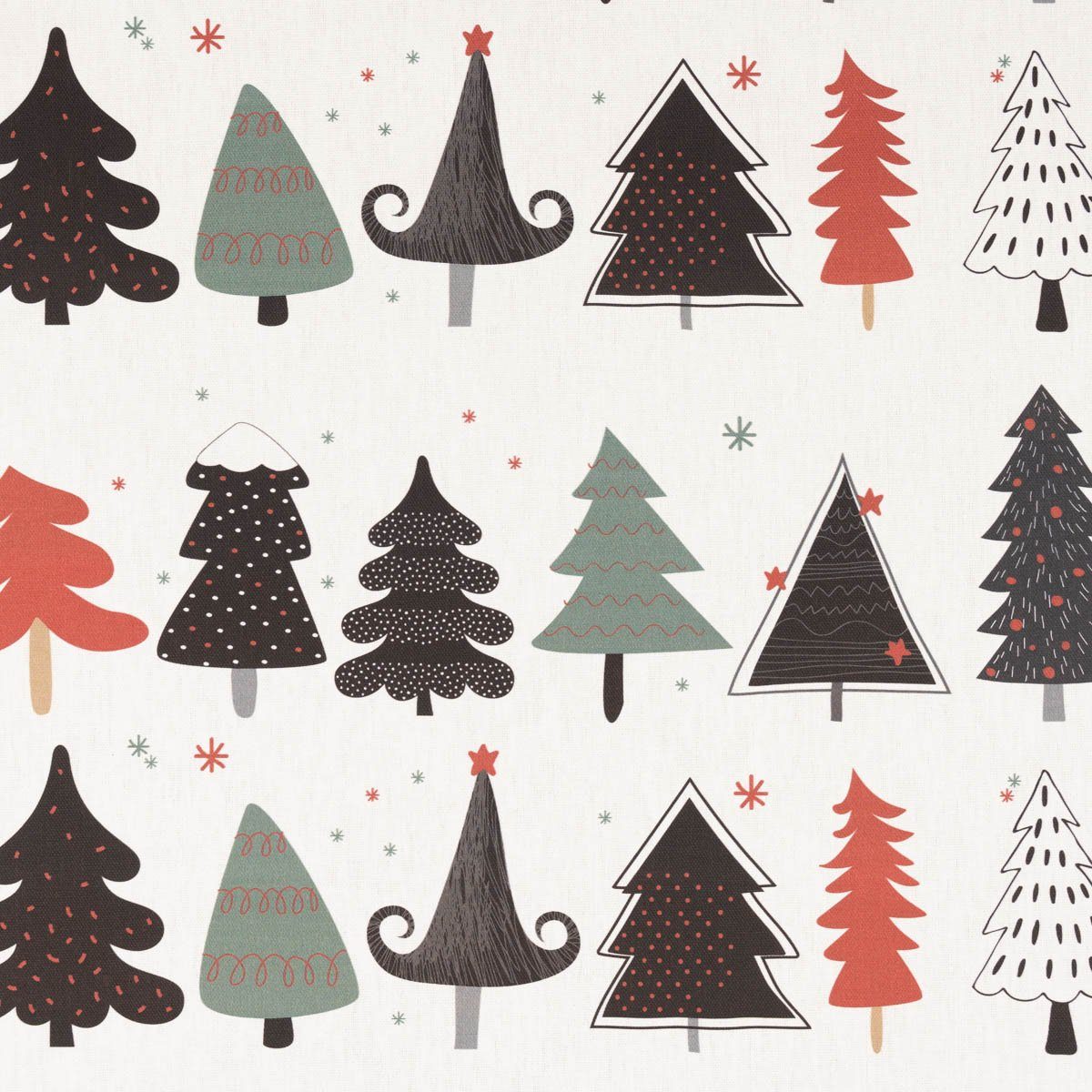 SCHÖNER LEBEN. Tischläufer Merry Christmas Tannenbaum Weihnachtsbaum, handmade