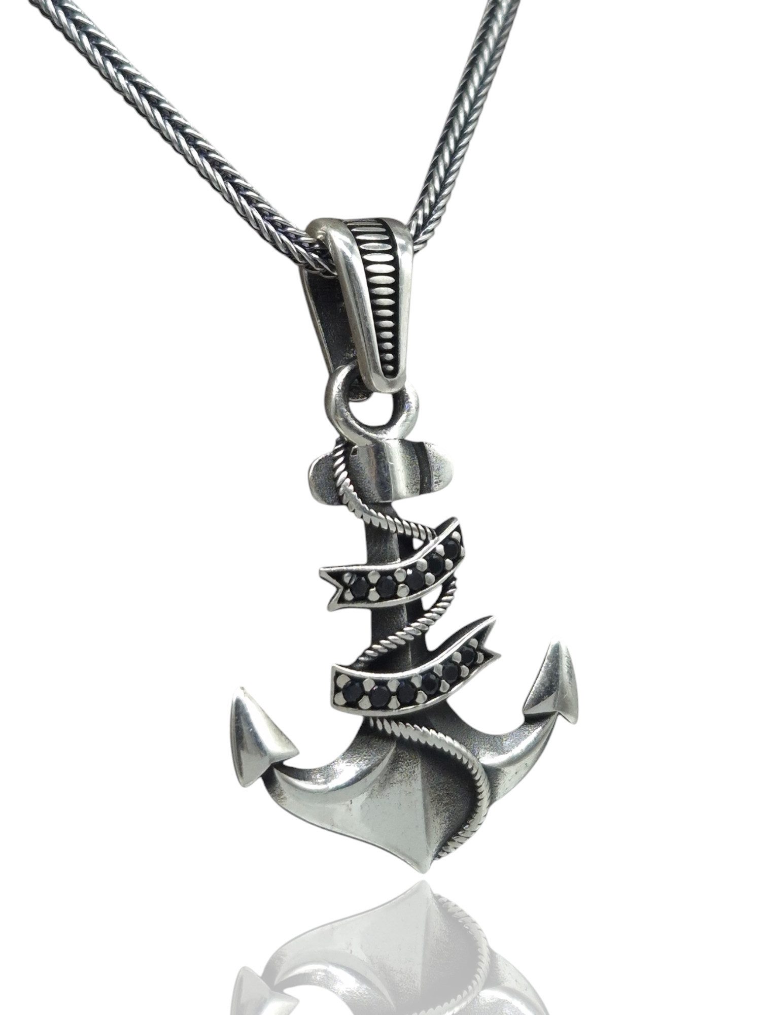 NAHLE Kette mit Anhänger Silber Anker günstig online kaufen