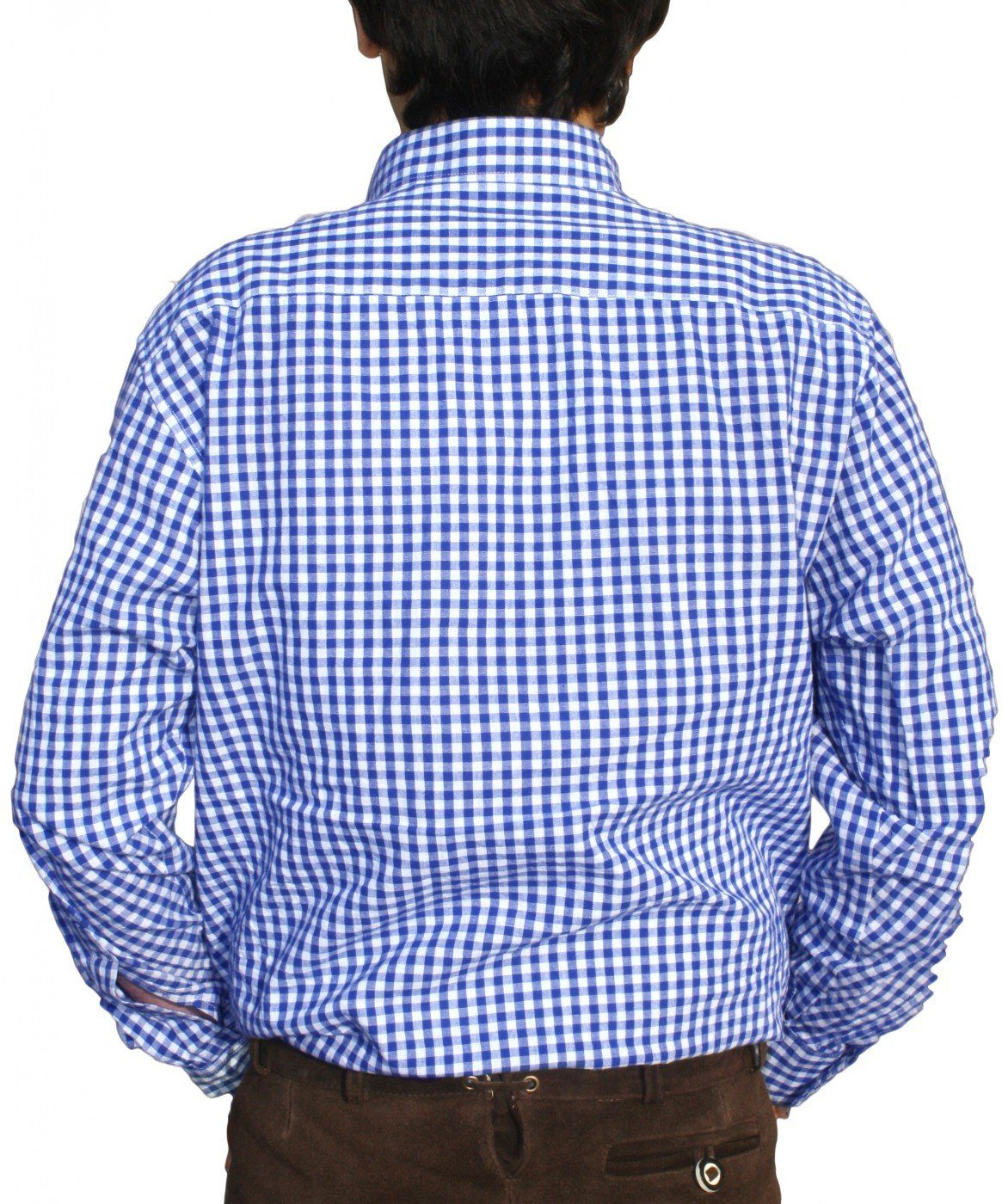 German Wear Trachtenhemd GW1243 Blue Bayerisches Karo Trachtenhemd für Trac günstig online kaufen