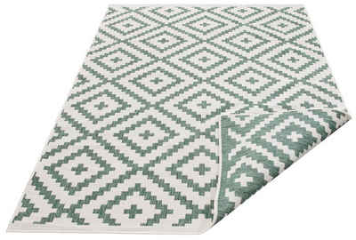 Teppich Ronda Wendeteppich, my home, rechteckig, Höhe: 5 mm, Sisal-Optik, Flachgewebe, In- und Outdoor, geometrisches Boho Design