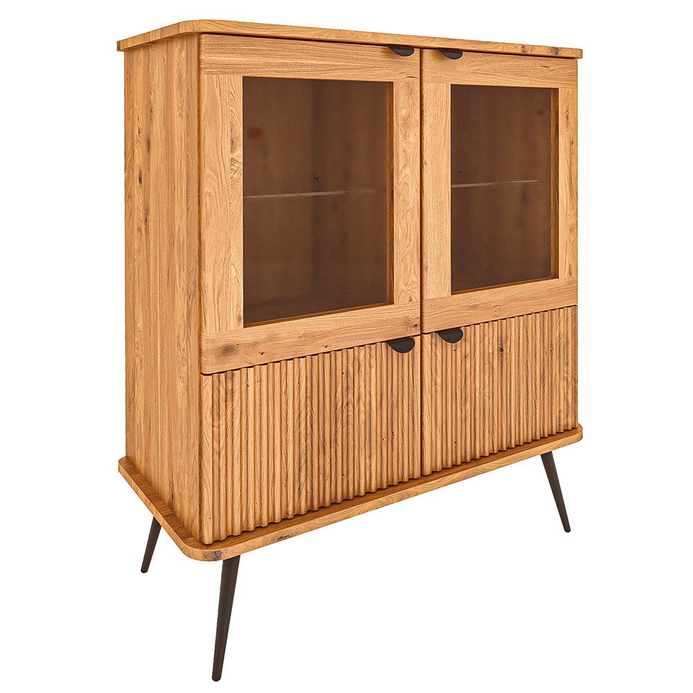Lomadox Highboard KABALA-165, 144 cm breit, in Eiche massiv geölt