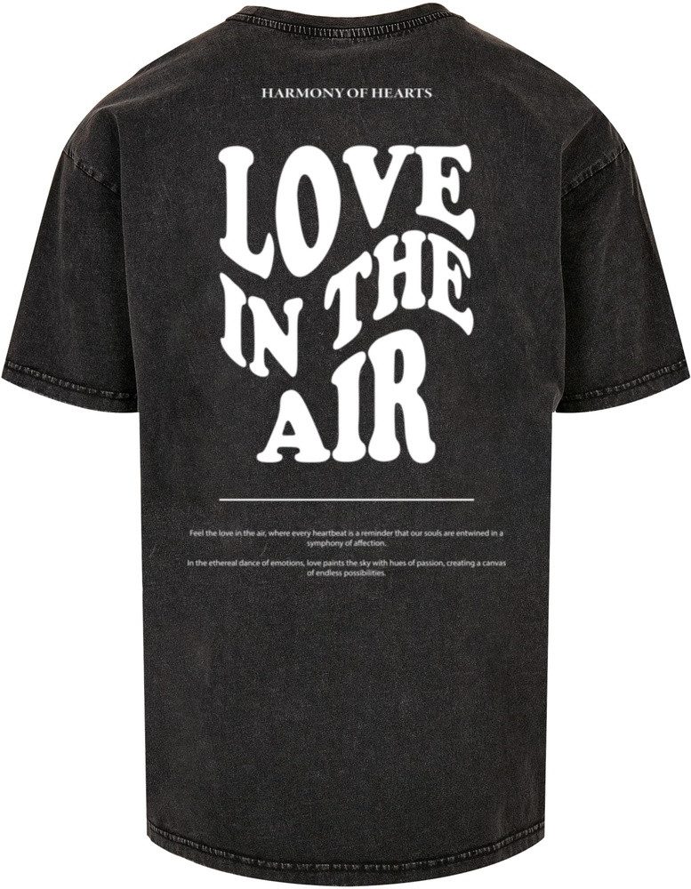Merchcode T-Shirt Love In The Air Acid Washed Heavy Oversize Tee günstig online kaufen