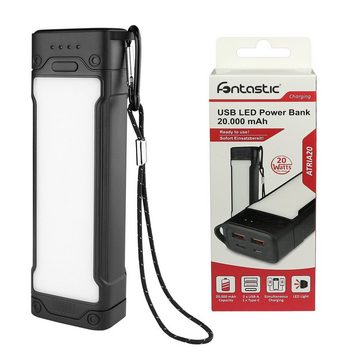 fontastic Power Bank Atria20 Powerbank, LED Leuchte