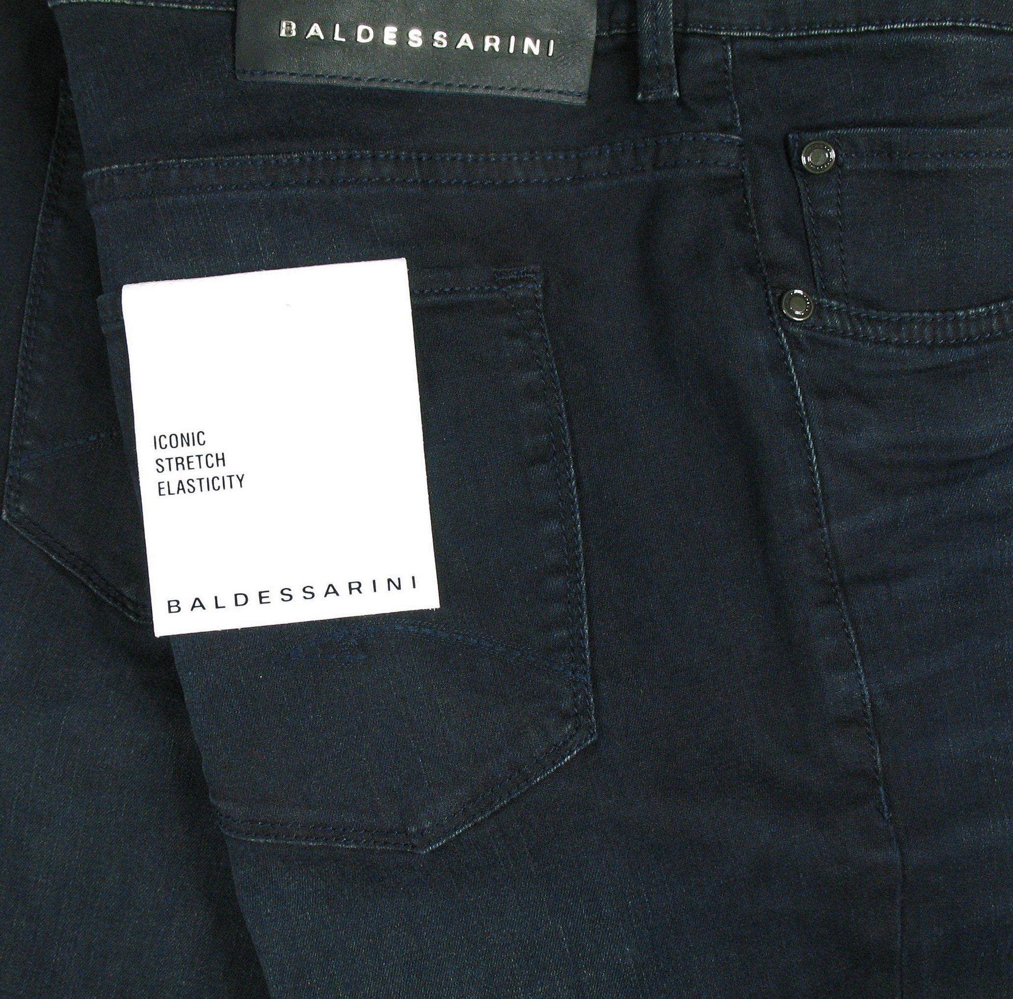 BALDESSARINI 5-Pocket-Jeans John Iconic Stretch Denim Used Blue Night
