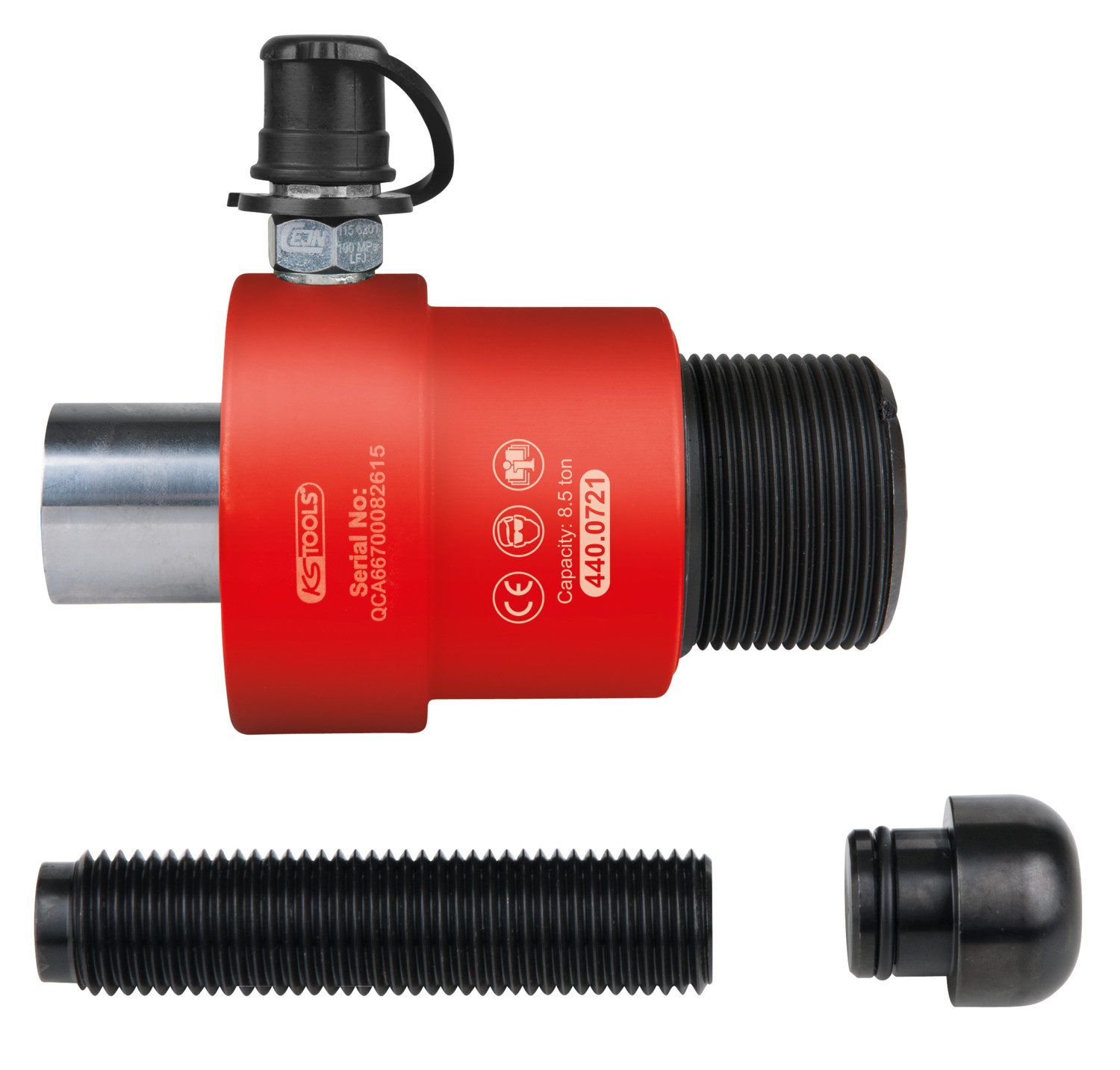 Brilliant Tools Steckschlüssel Druck- und Zug-Hydraulikzylinder-Satz, 8,5t, 4-tlg (440.0730)