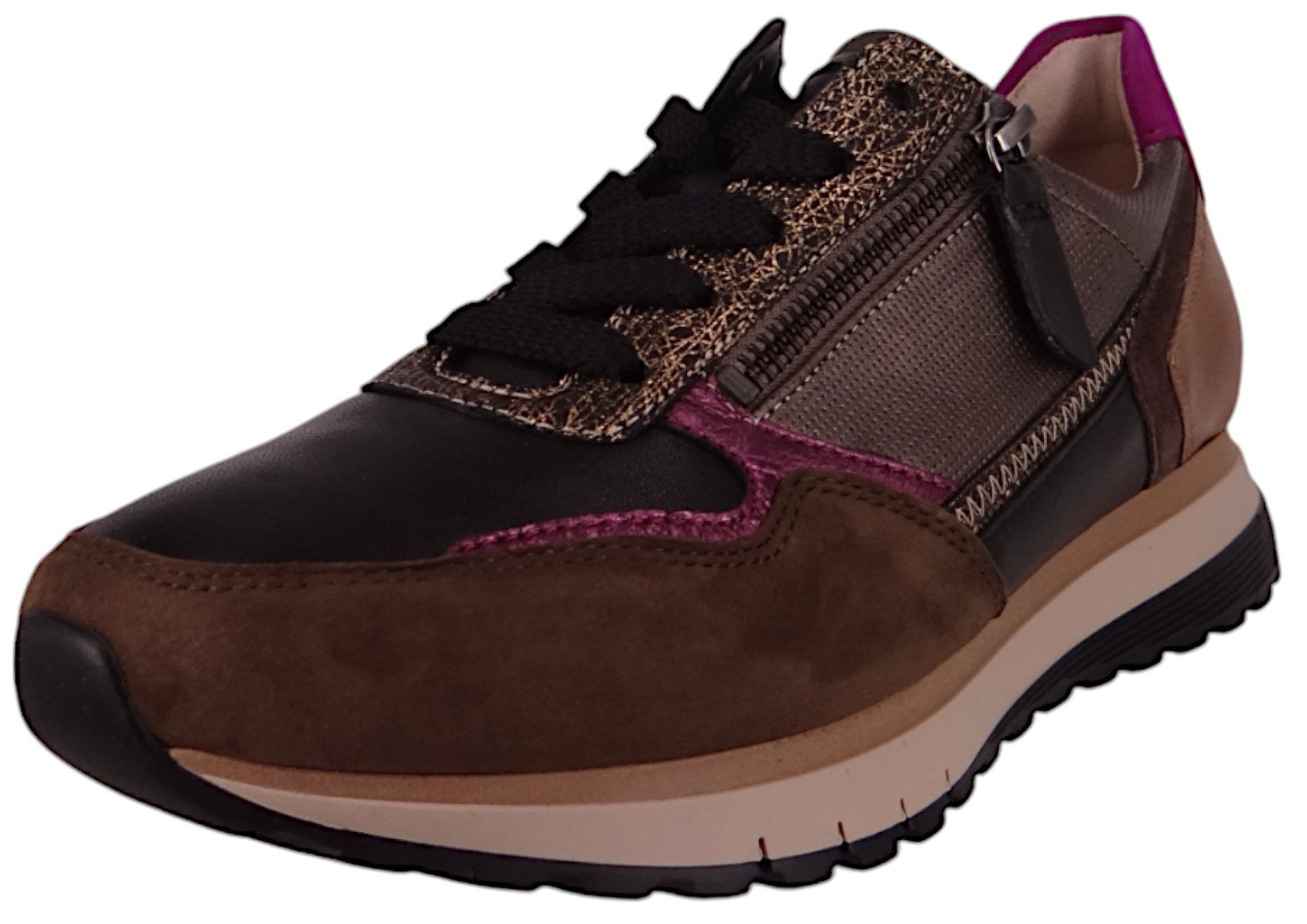56.378 63 Schwarz/Efeu/Golden Sneaker