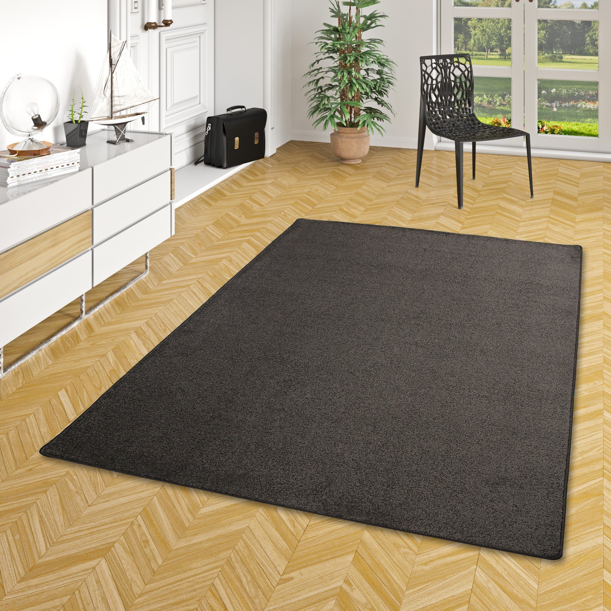 Snapstyle Veloursteppich Hochflor Velours Teppich Luna, günstig online kaufen