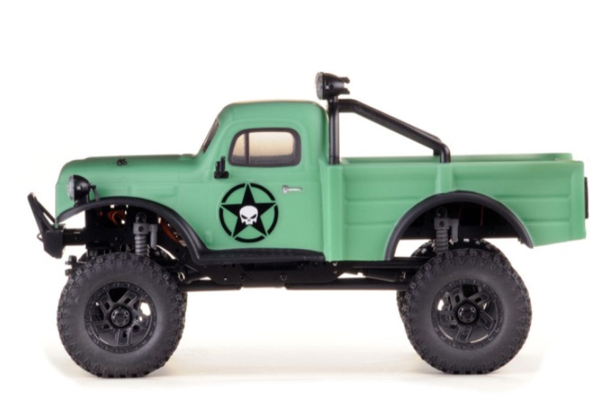 Absima RC-Auto 1:18 Mini Crawler Hobby Plus Power Wagon V2 Allrad (inkl. 2.4 GHz Fernsteuerung, 2S Fahrakku und USB Ladekabel), Kleine Maße - großer Spaß