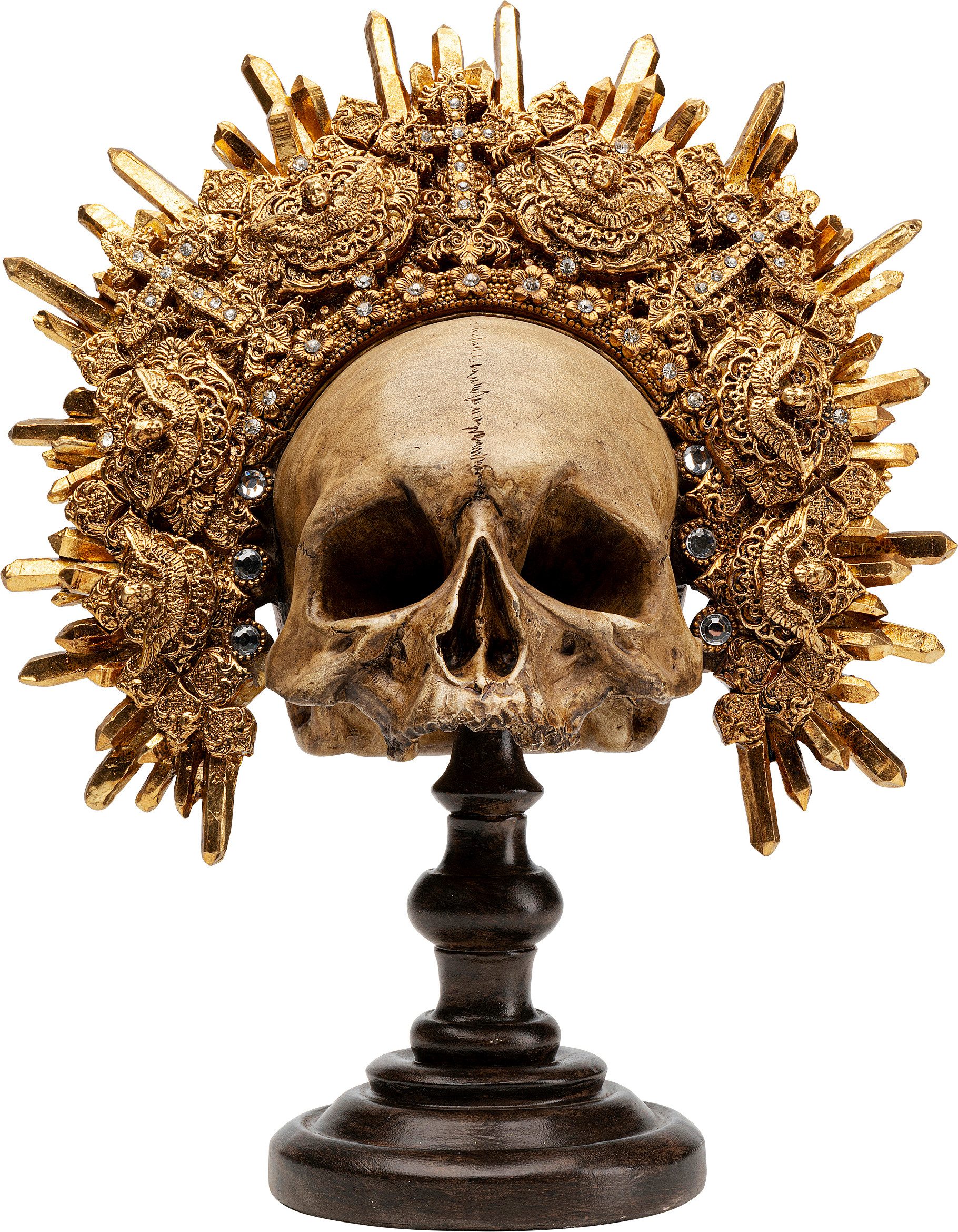 Kare Design Dekoobjekt Deko Objekt King Skull 42cm