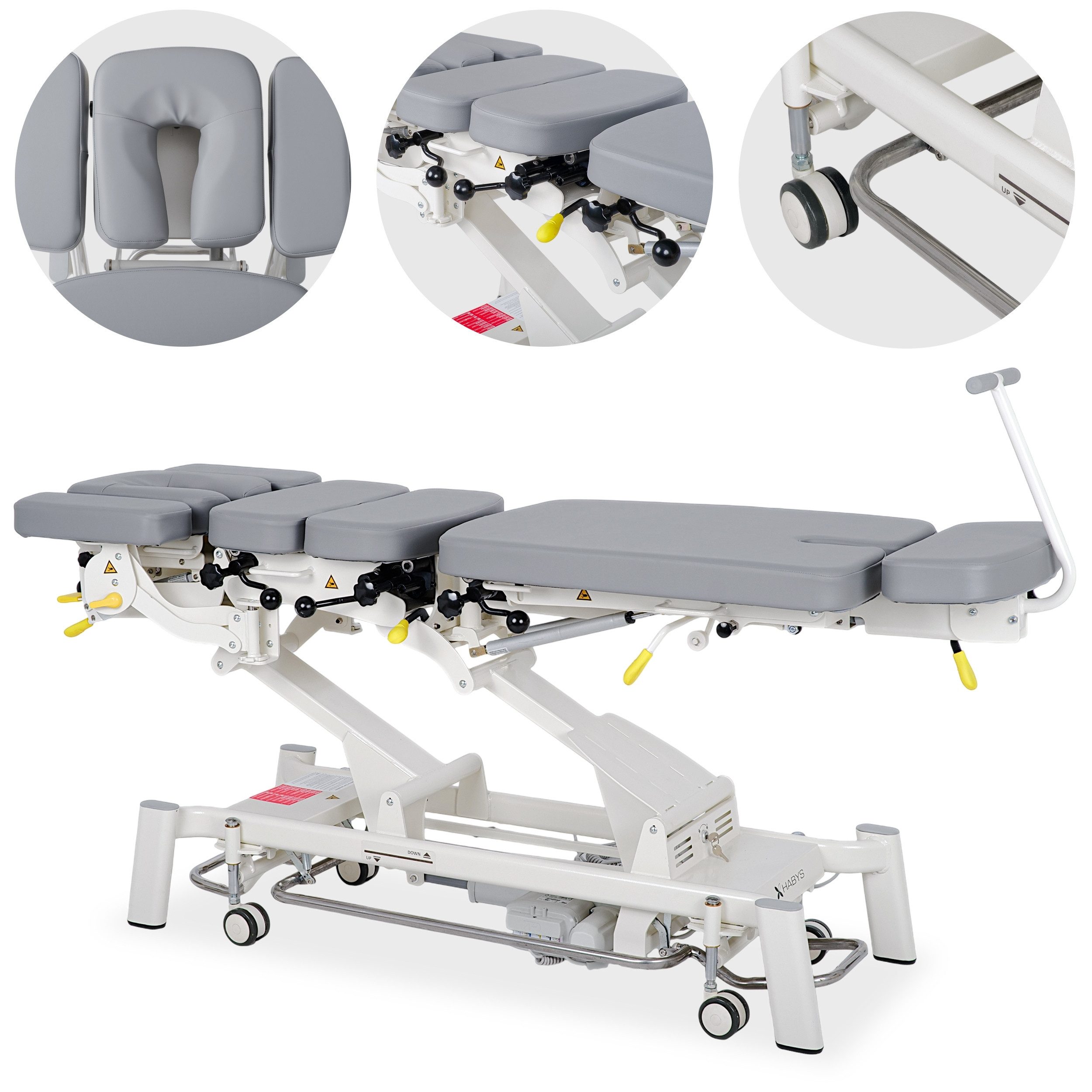 Habys Massageliege Upright Chiro Z7 Elektrische Behandlungsliege Therapieliege