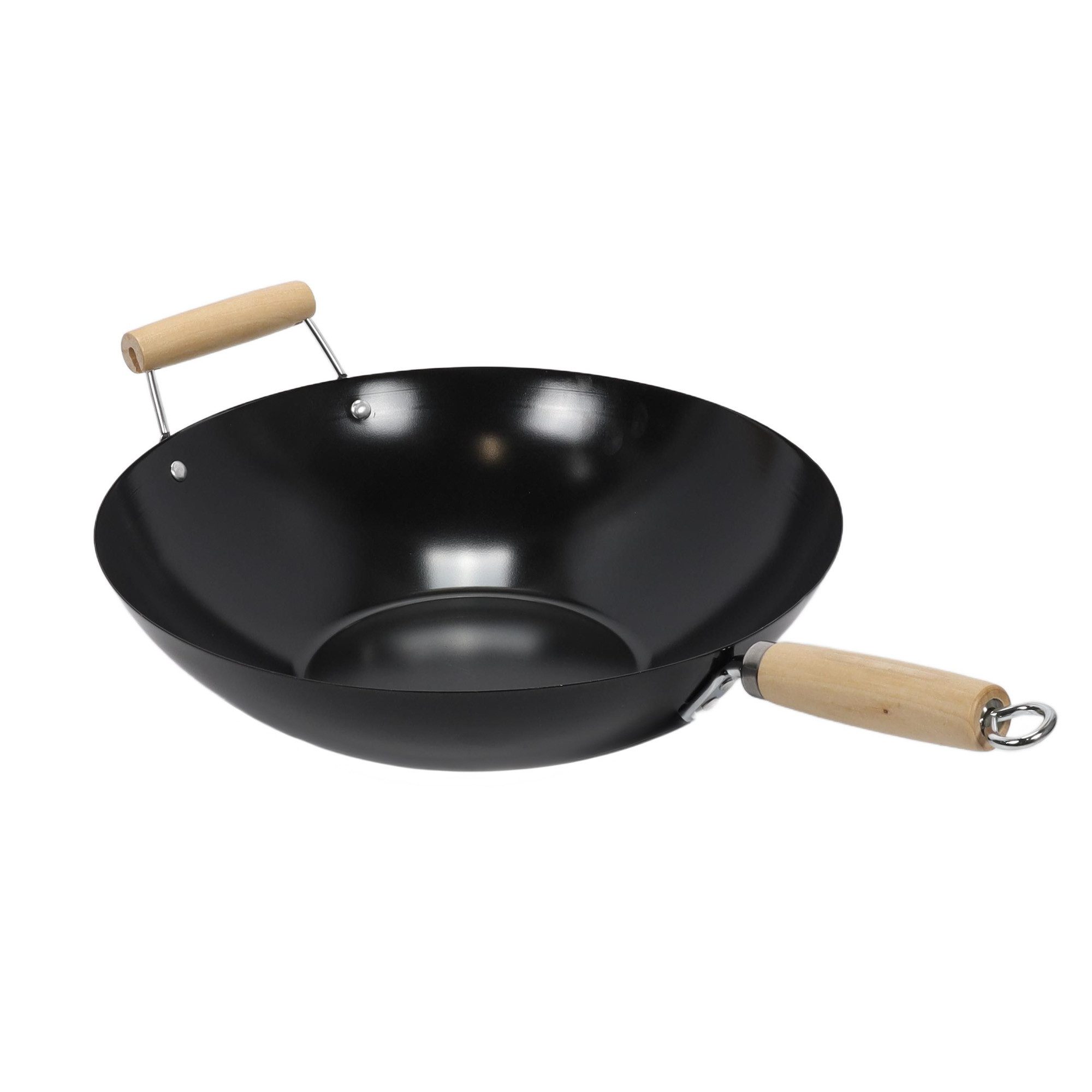 La Cucina Bratpfanne Wok aus Kohlenstoffstahl, Ø 35 cm