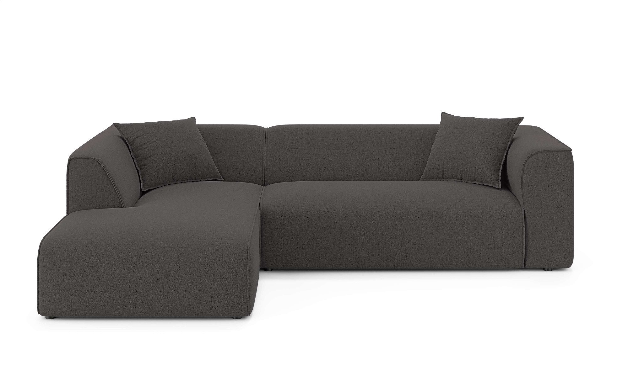 OTTO home Ecksofa Merid L-Form, Sofa-Fix, B: 254 cm - OTTO. Verlässliche Qualität., Ottomane rechts/links, belastbar bis 460kg, nicht modulare Sofa
