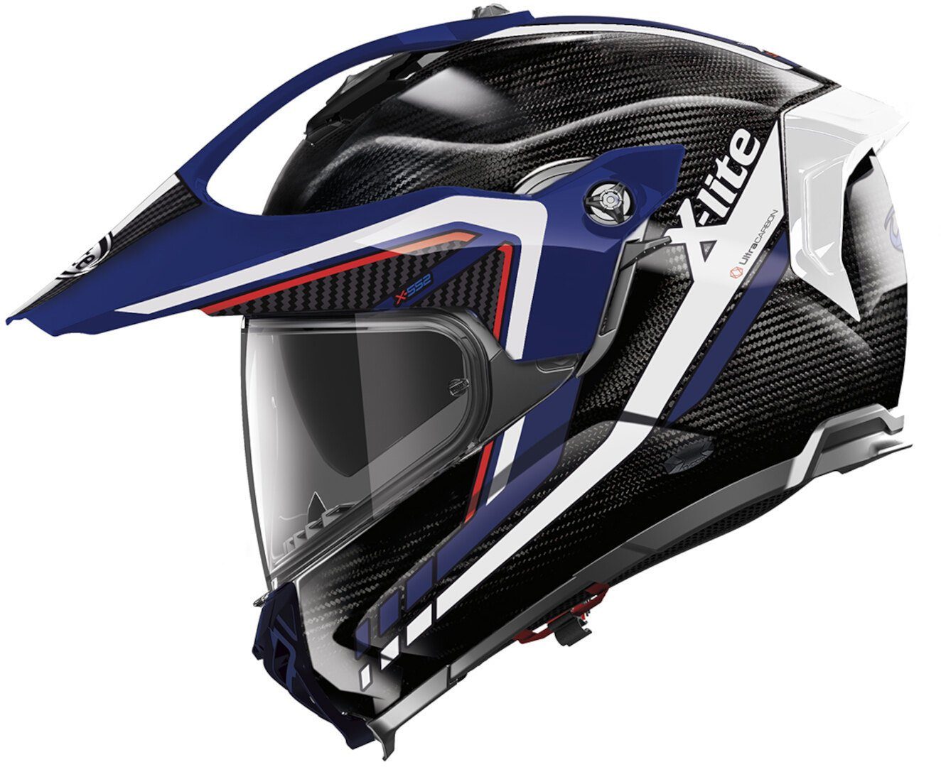 X-lite Motorradhelm X-552 Ultra Carbon Latitude N-Com Helm, Vorbereitet Für Kommunikationssystem,notfallsystem-polsterung (eq