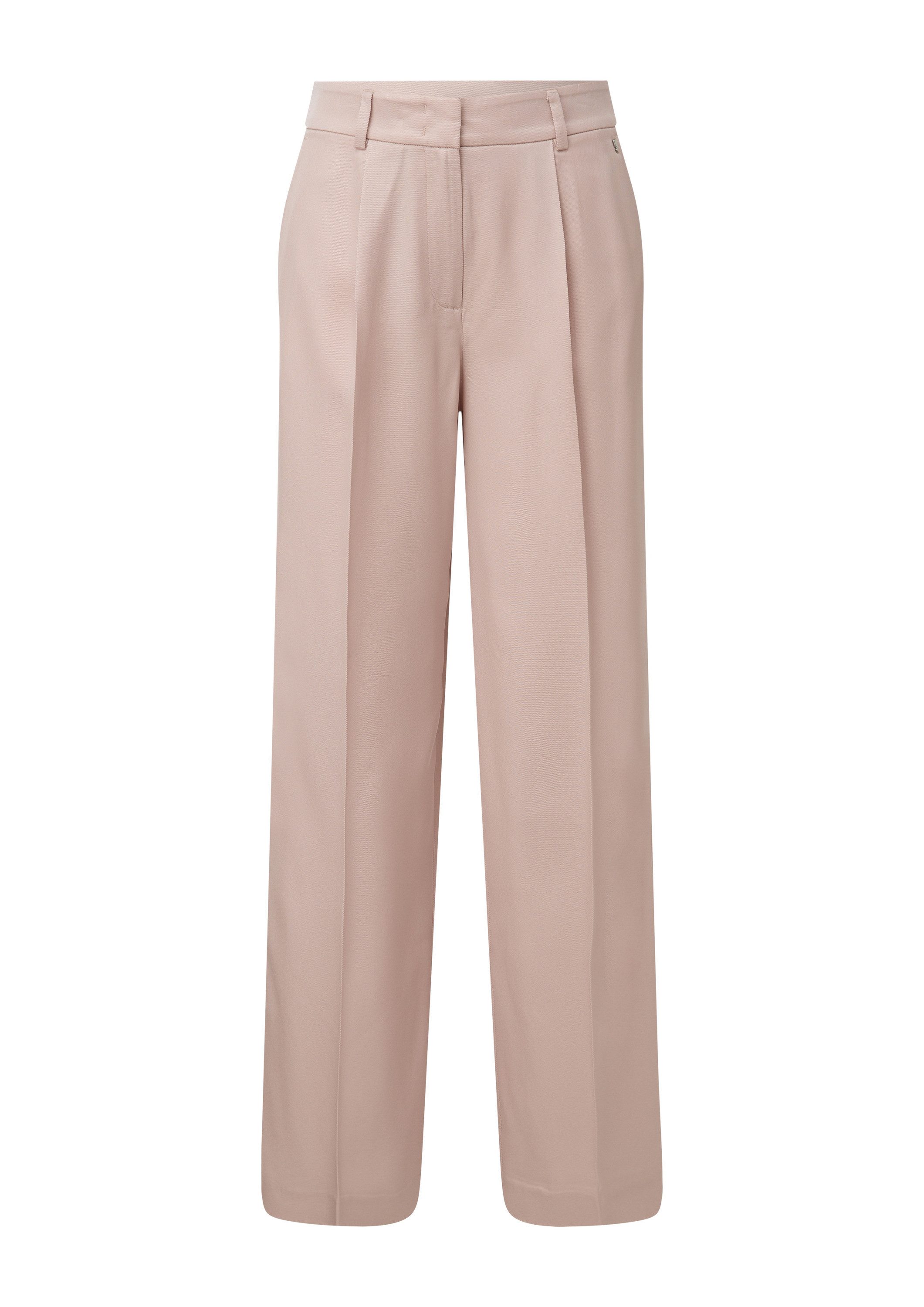 comma Chinos Hose Regular: Twill-Hose mit Wide Leg günstig online kaufen
