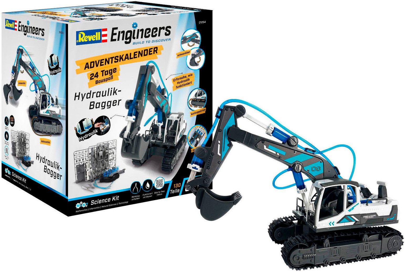 Revell® Spielzeug-Adventskalender Engineers „Hydraulischer Bagger“, zum günstig online kaufen