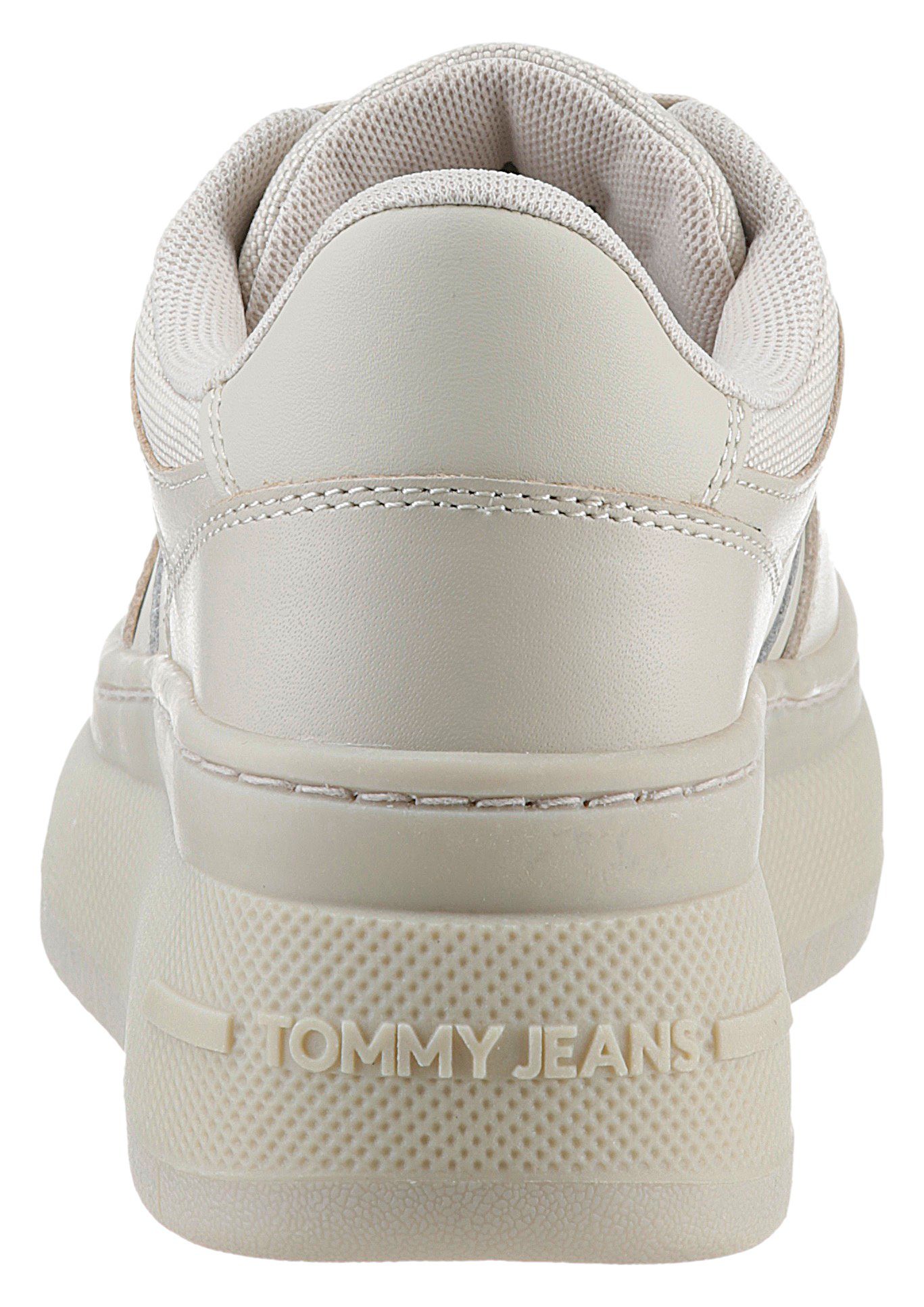 BASKET Sohle Tommy Logoschriftzug TJW FLATFORM beige mit Plateausneaker der in ESS Jeans RETRO