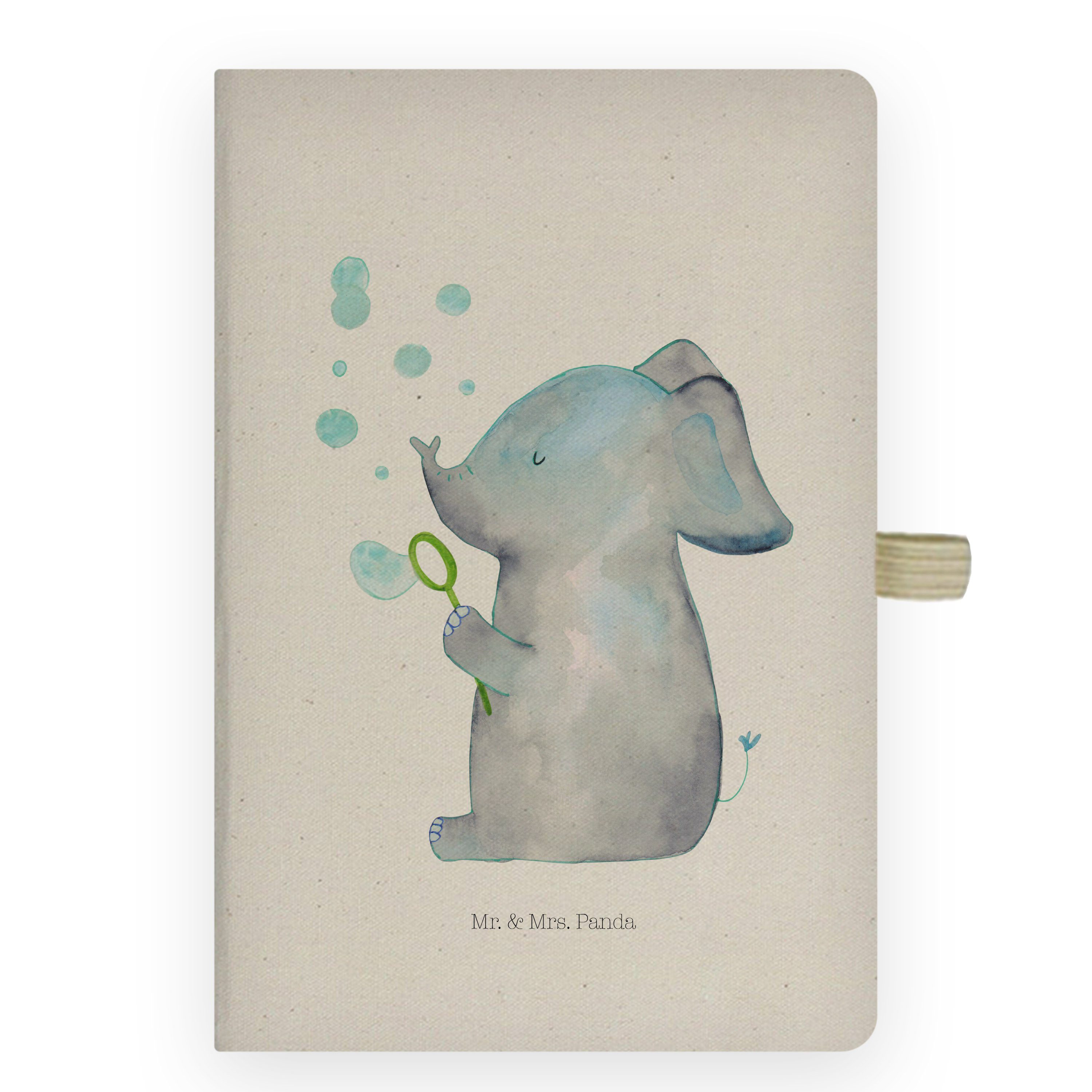 Mr. & Mrs. Panda Notizbuch »Elefant Seifenblasen Transparent