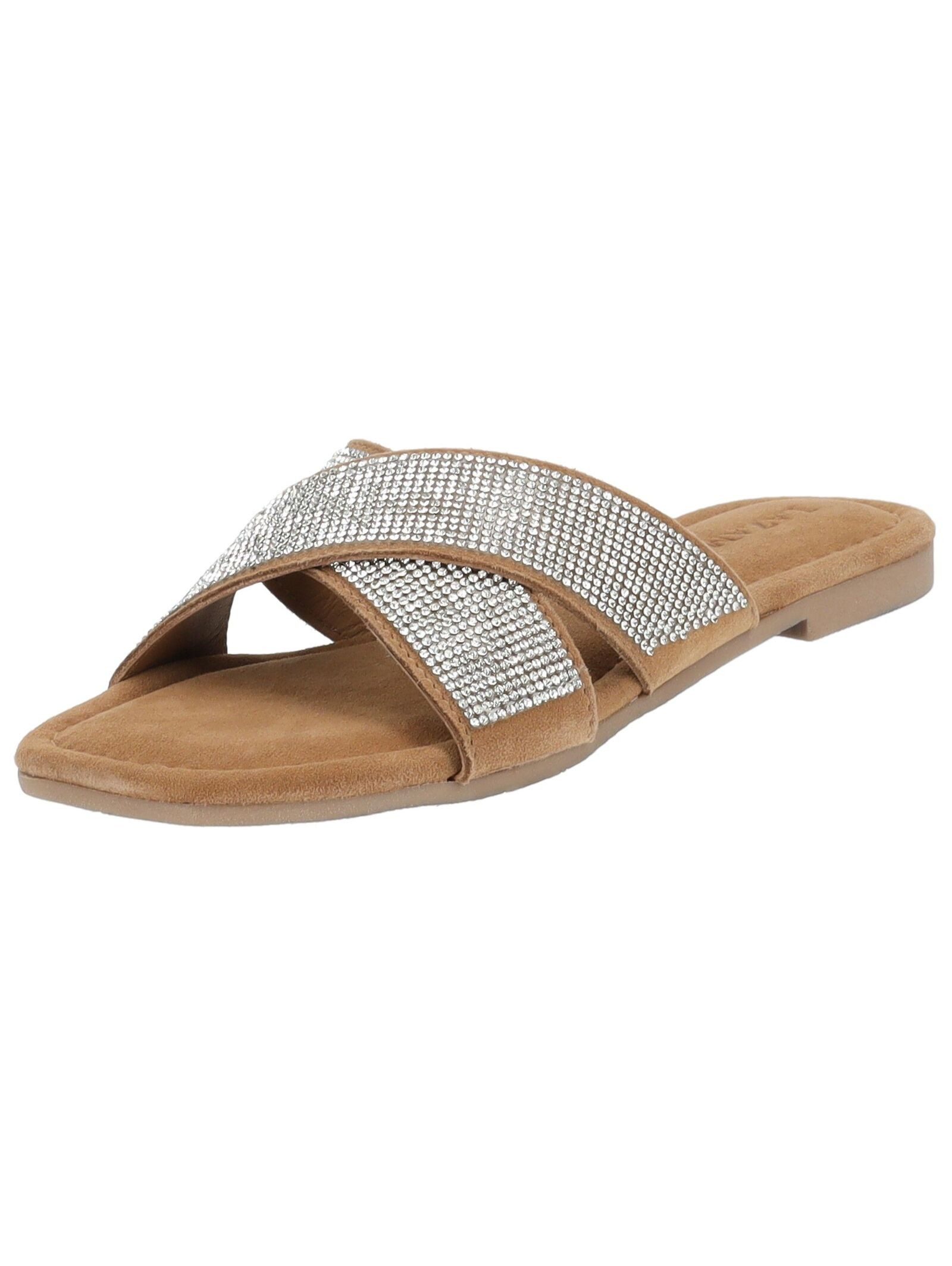 Lazamani Pantoletten Veloursleder/Textil Pantolette günstig online kaufen