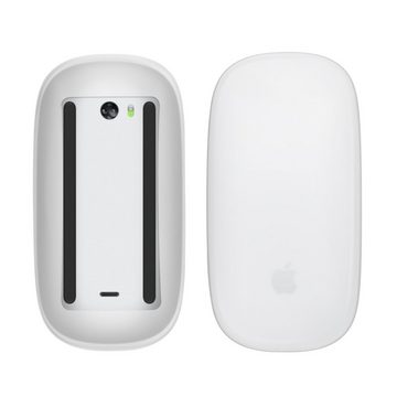 kwmobile Backcover Silikon Schutzhülle für Apple Magic Mouse 1 / 2, PC Maus Cover Hülle aus softem Silikon - Matt Transparent