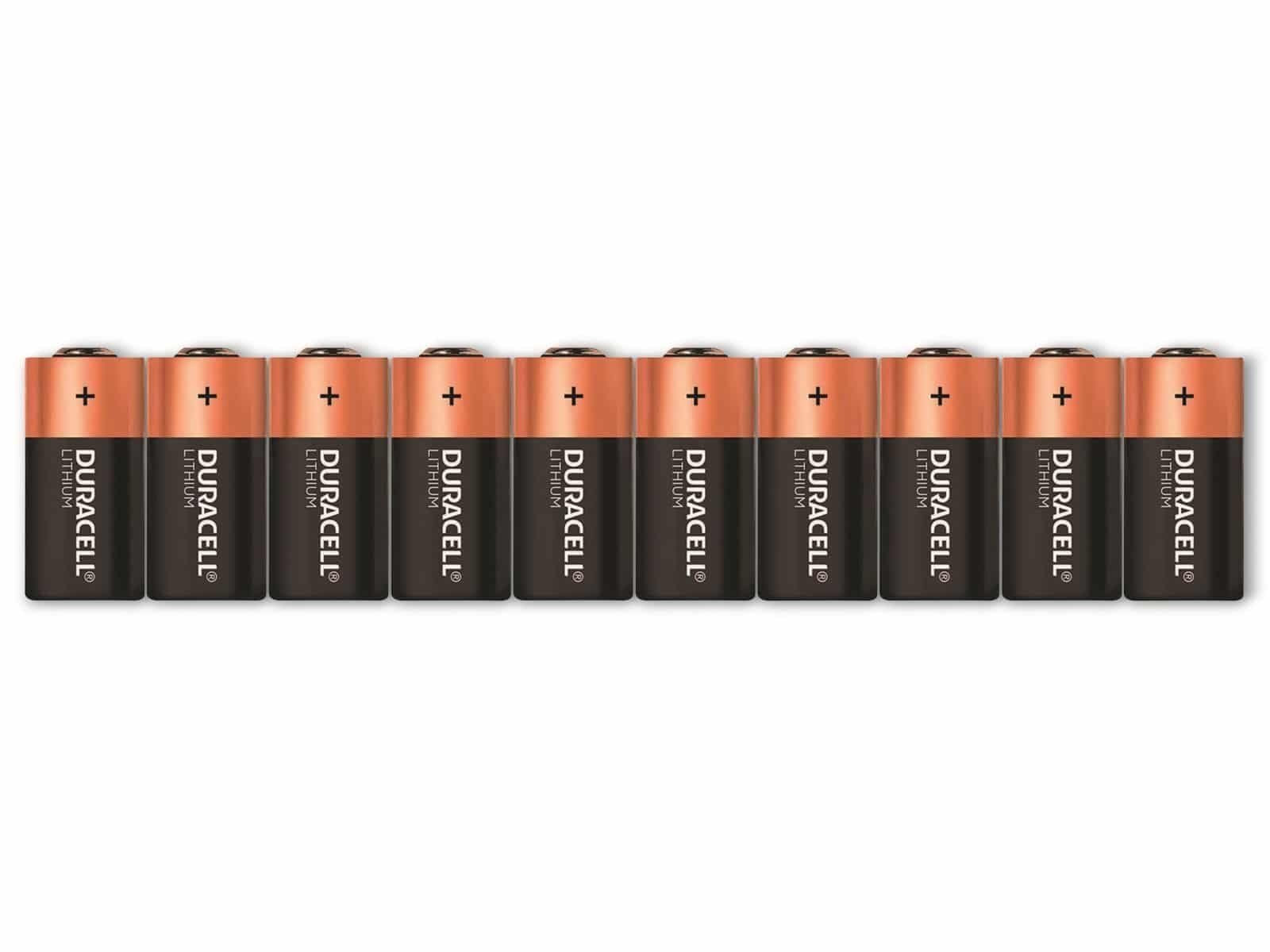 Batterie Lithium, Duracell CR123A, DURACELL Lithium-Batterie, 10